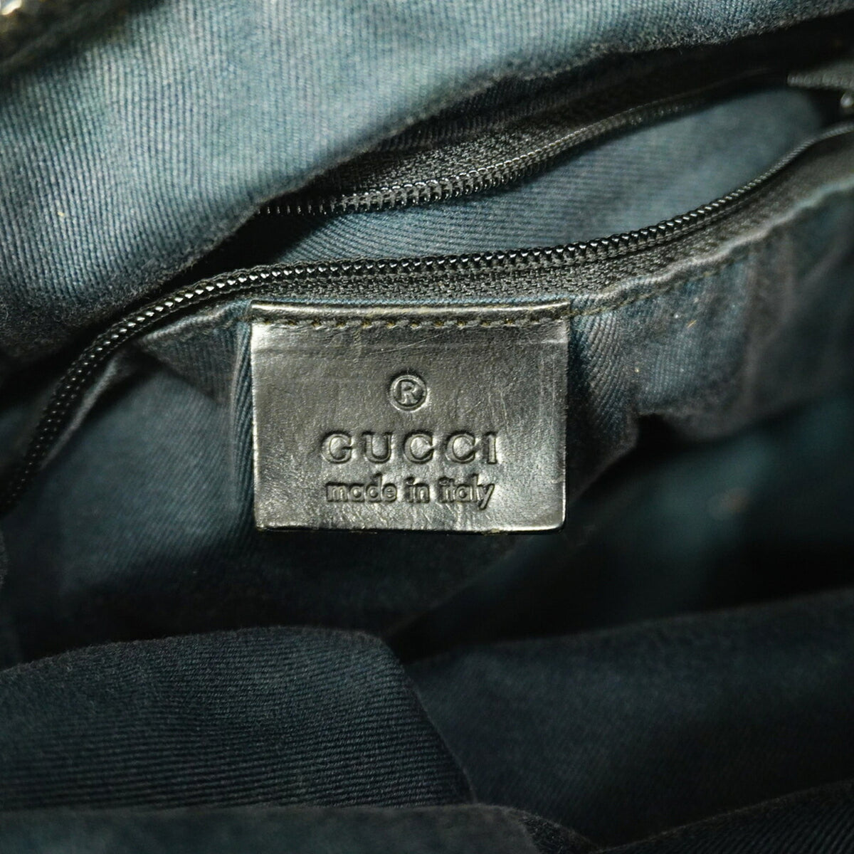 Gucci Black Denim Shoulder Bag (Pre-Owned)