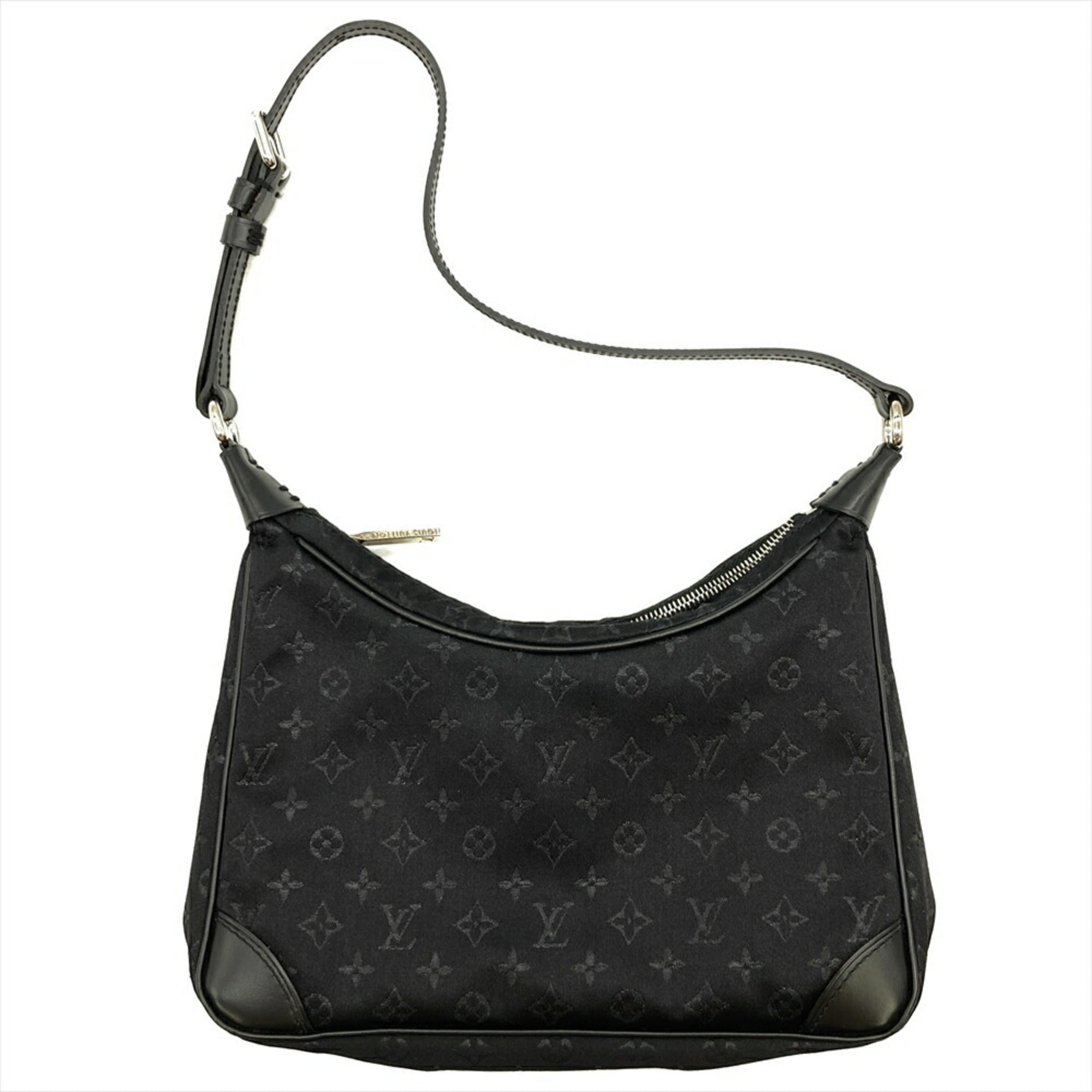 Louis Vuitton Monogram Satin Black Monogram Noir Monogram Satin Shoulder Bag (Pre-Owned)