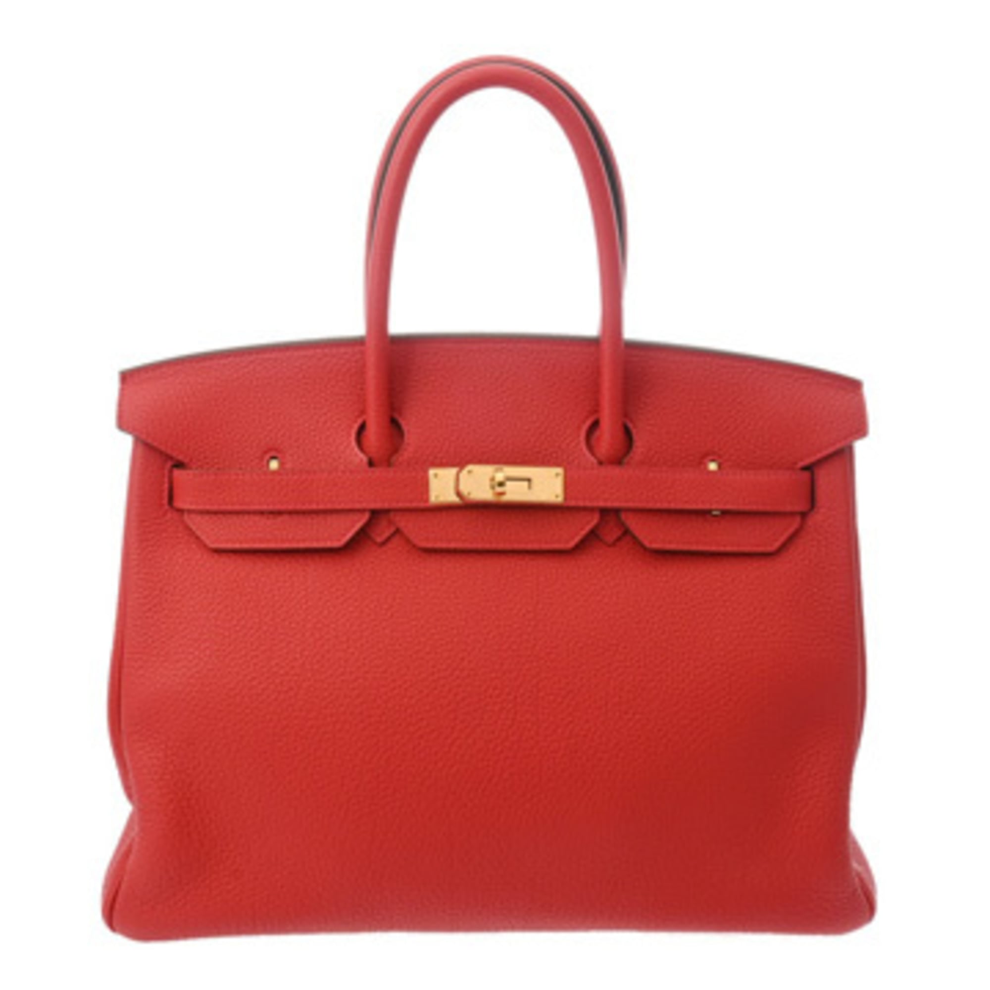 Hermes Gold Togo Leather Handbag (Pre-Owned)