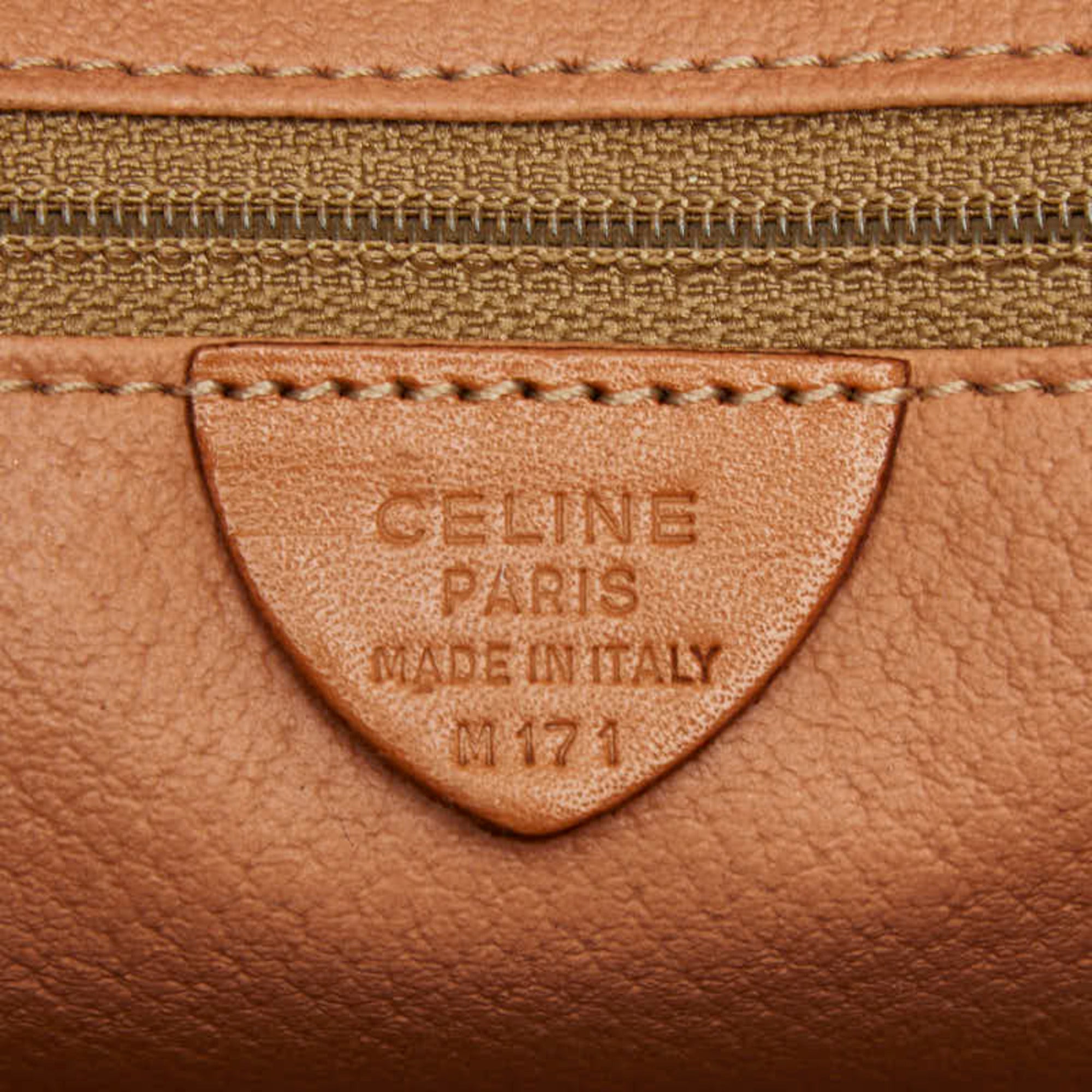Celine Brown Pvc Leather Handbag (Pre-Owned)