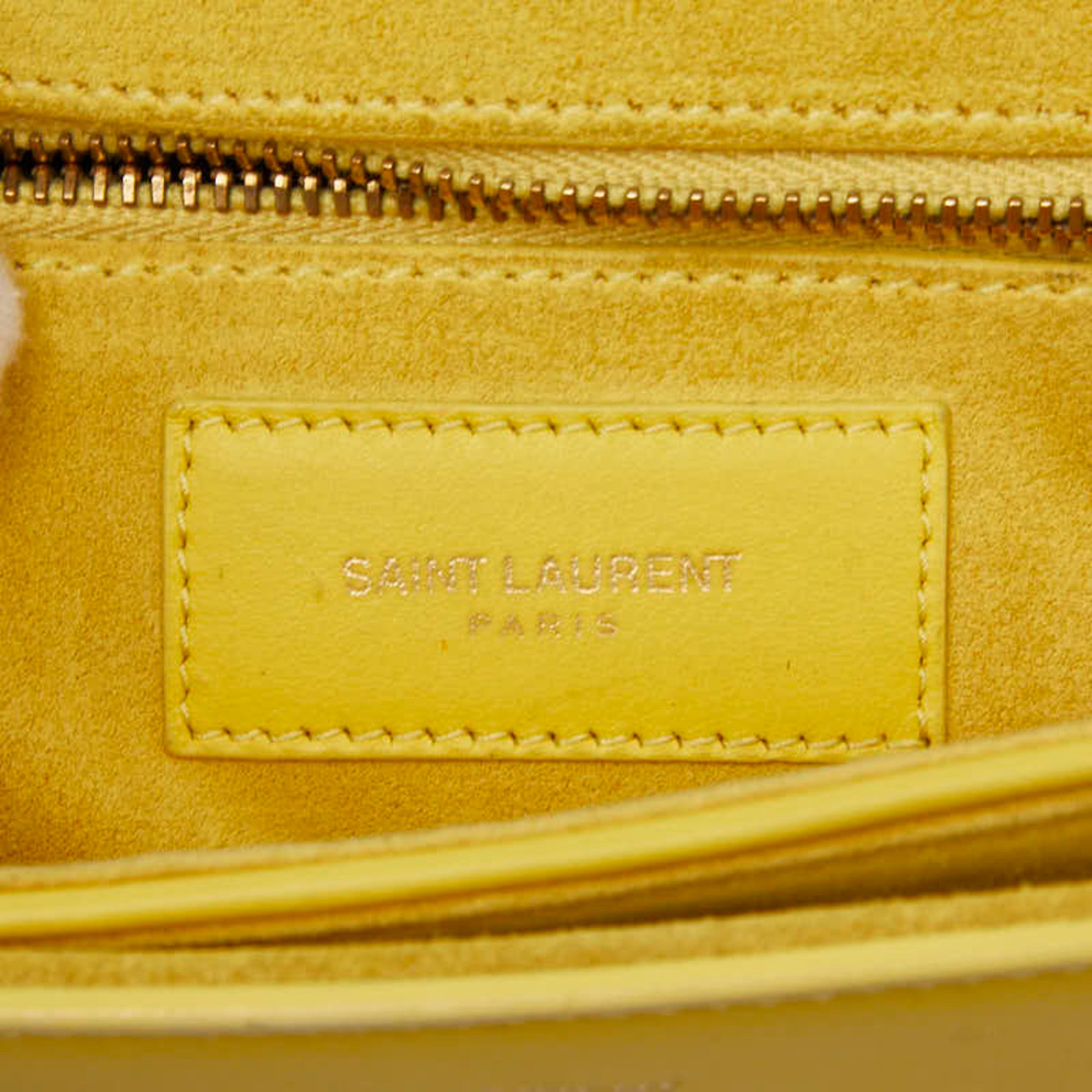 Saint Laurent Yellow Leather Shoulder Bag (Pre-Owned)