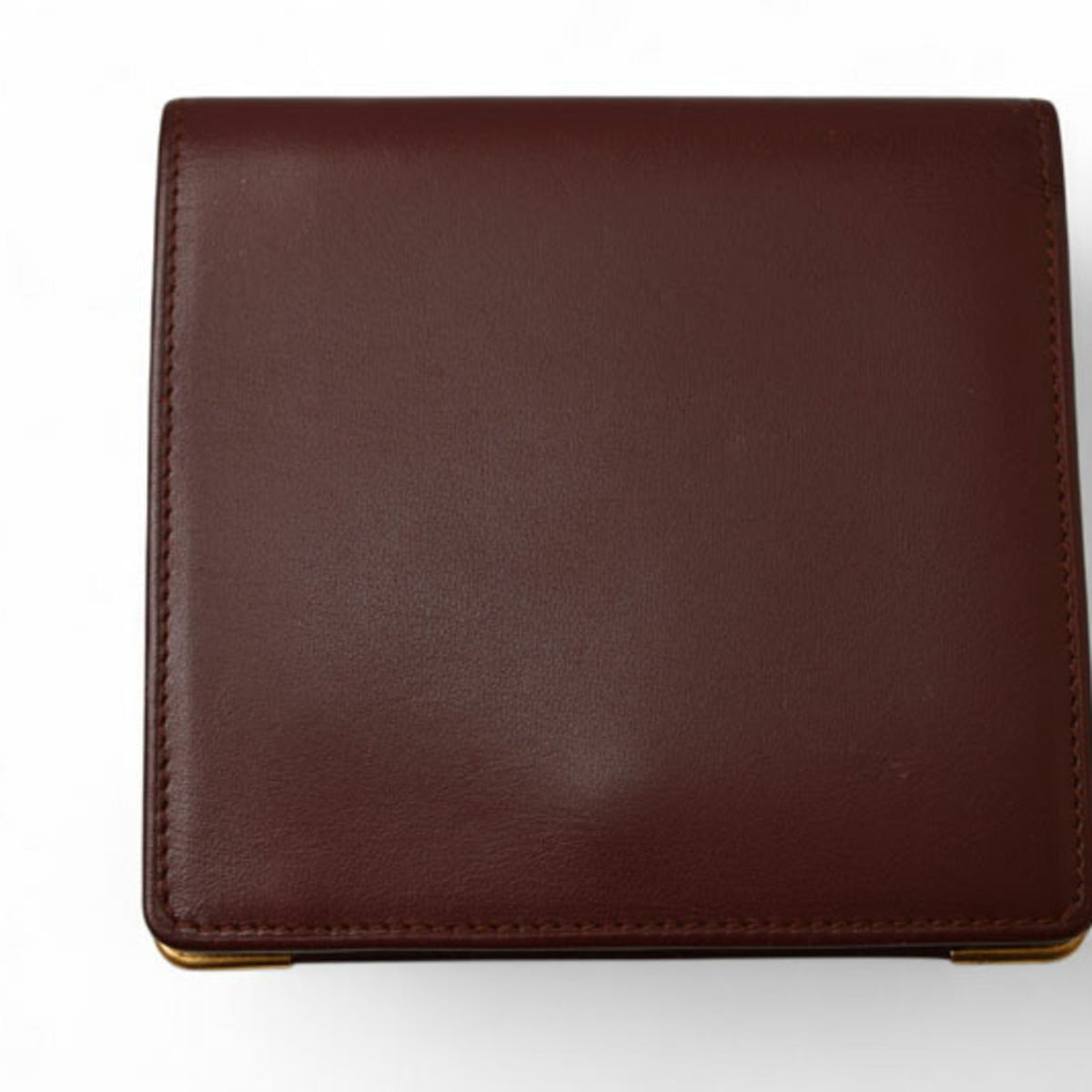 Cartier Bordeaux Leather Wallet (Bi-Fold) (Pre-Owned)