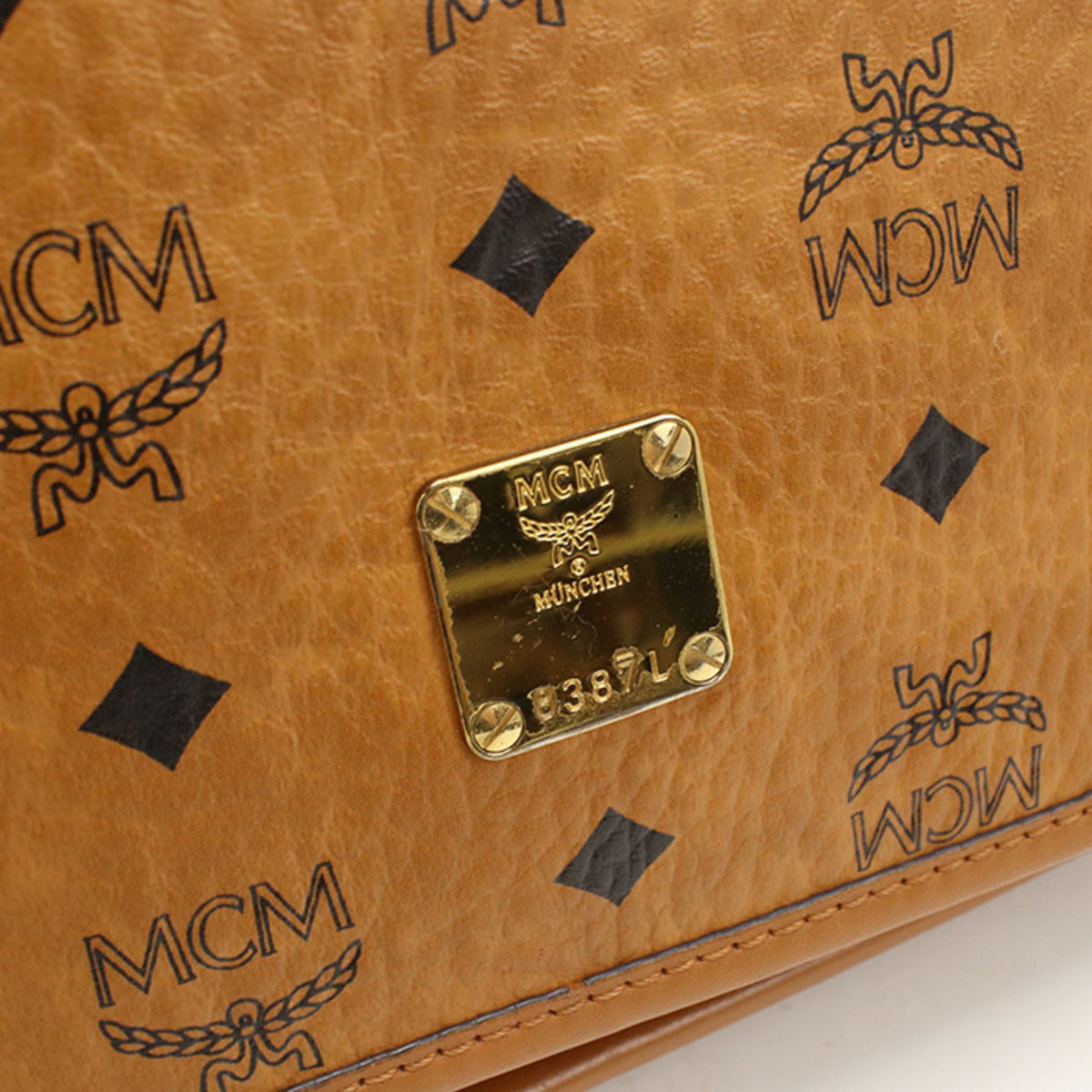 Mcm Brown Pvc Shoulder Bag (Pre-Owned)