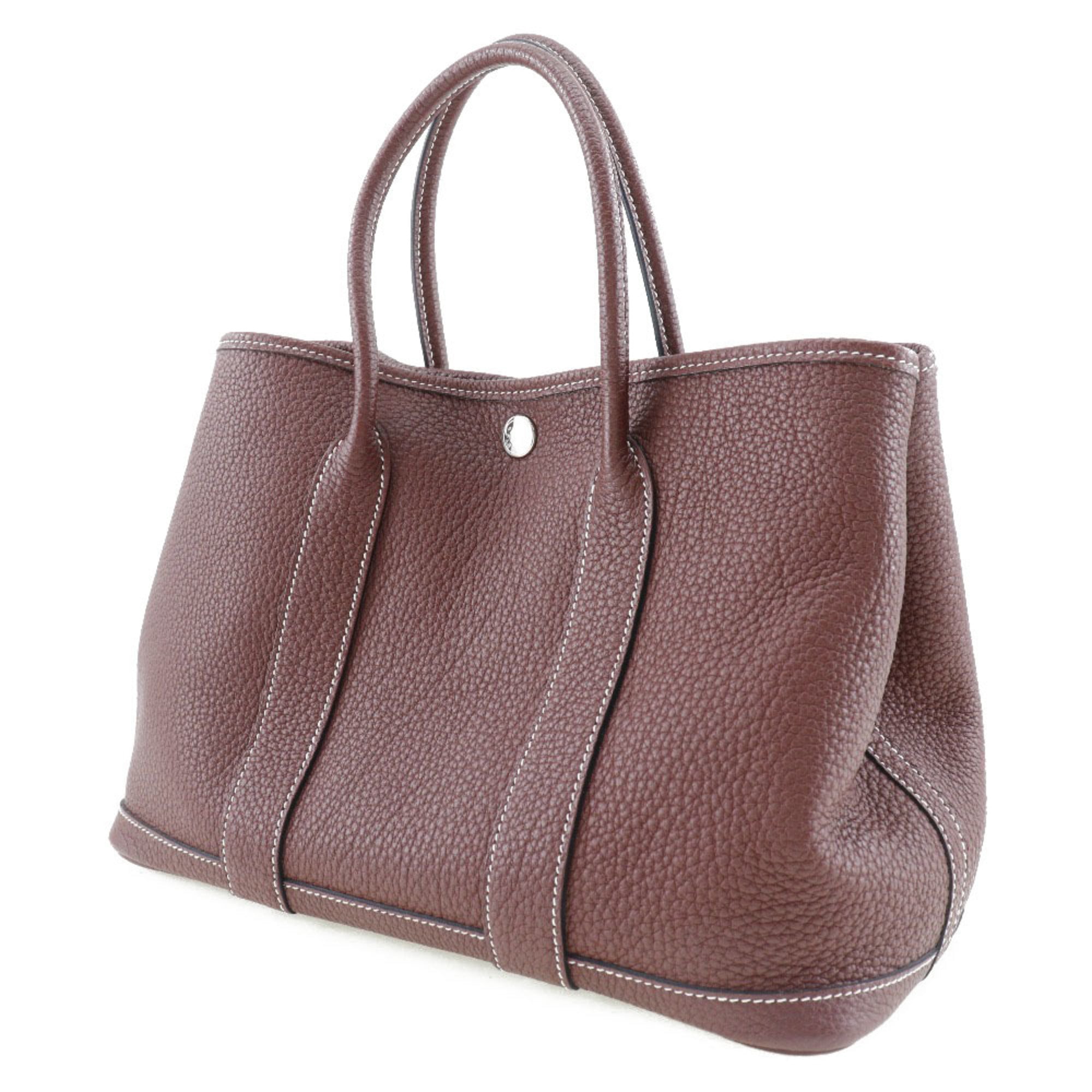 Hermes Rouge H Country Leather Handbag (Pre-Owned)