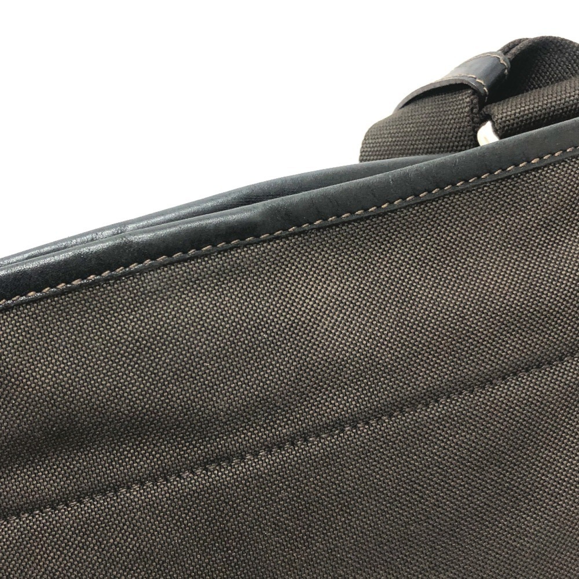 Prada Brown Canvas Pochette Shoulder Bag (Pre-Owned)
