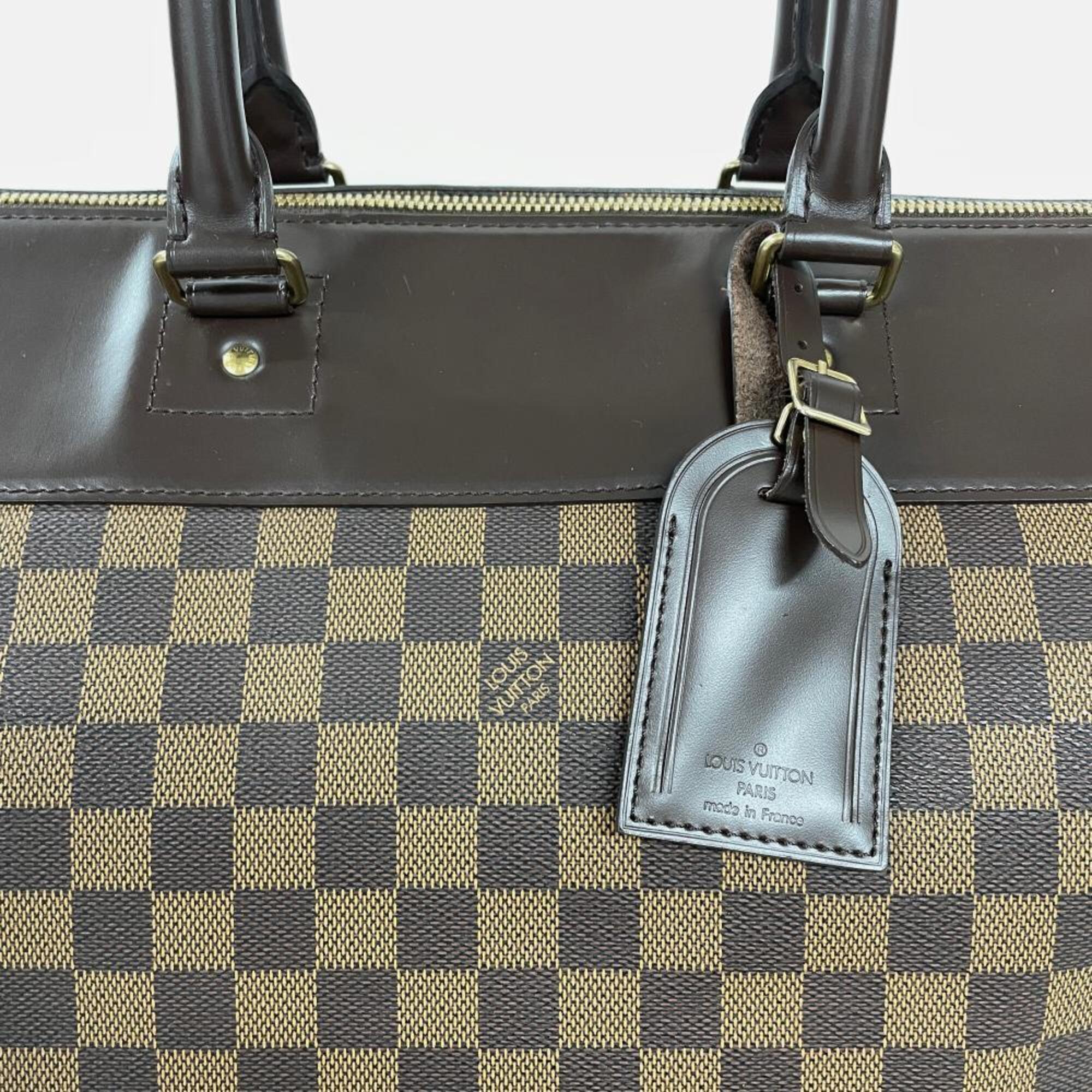 Louis Vuitton Brown Damier Canvas Boston Bag (Pre-Owned)