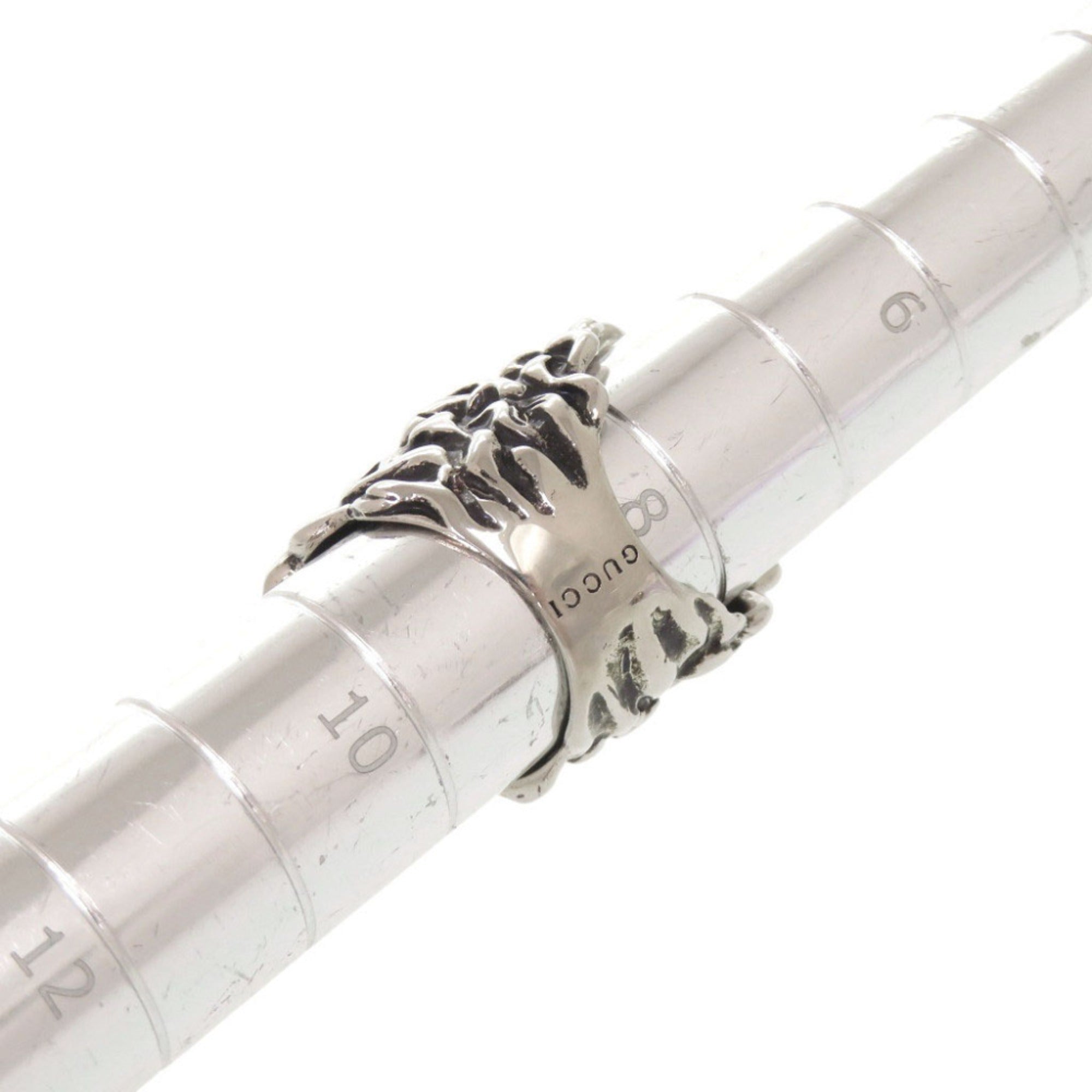 Gucci Silver Metal Band Ring (Pre-Owned)