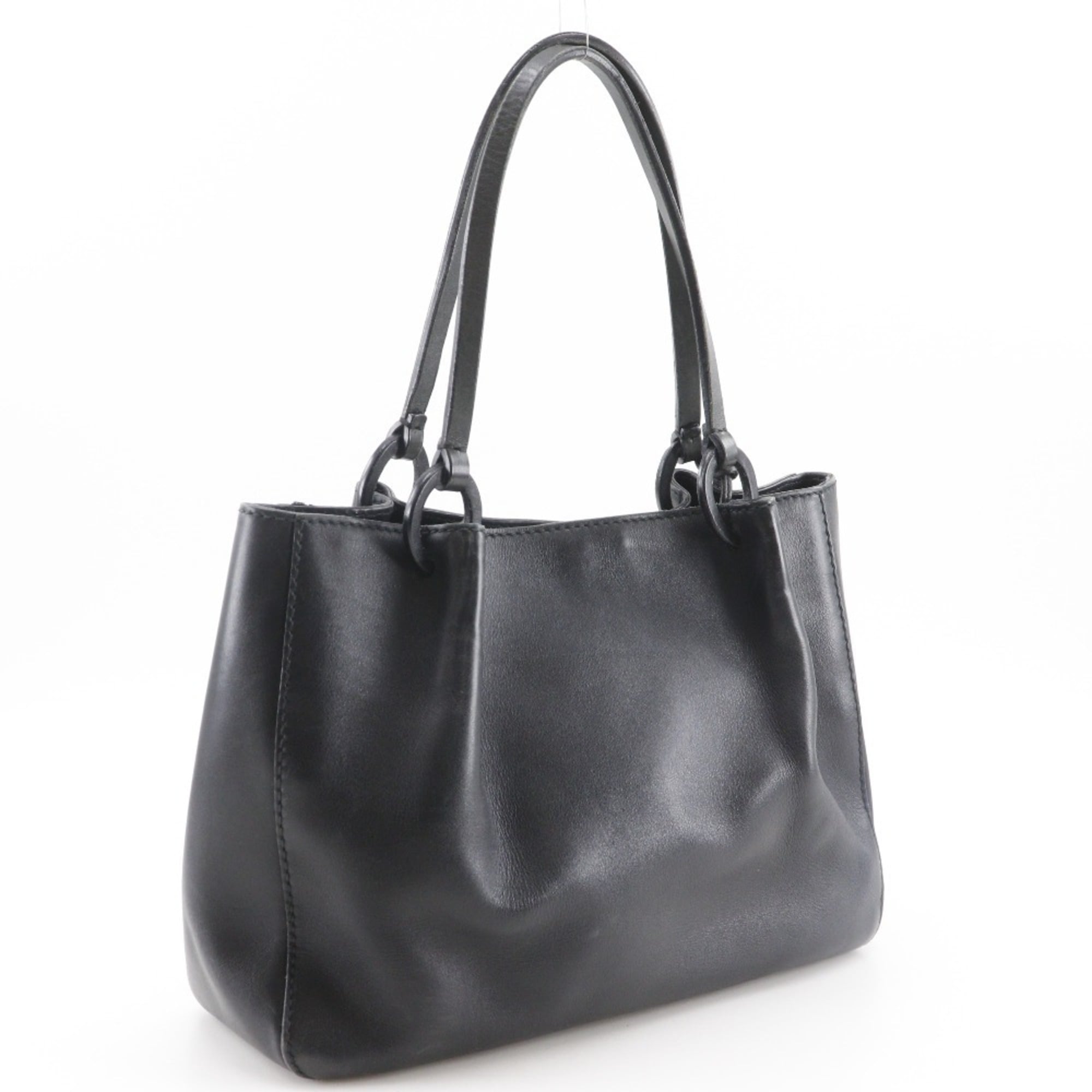 Gucci Black Leather Tote Bag (Pre-Owned)