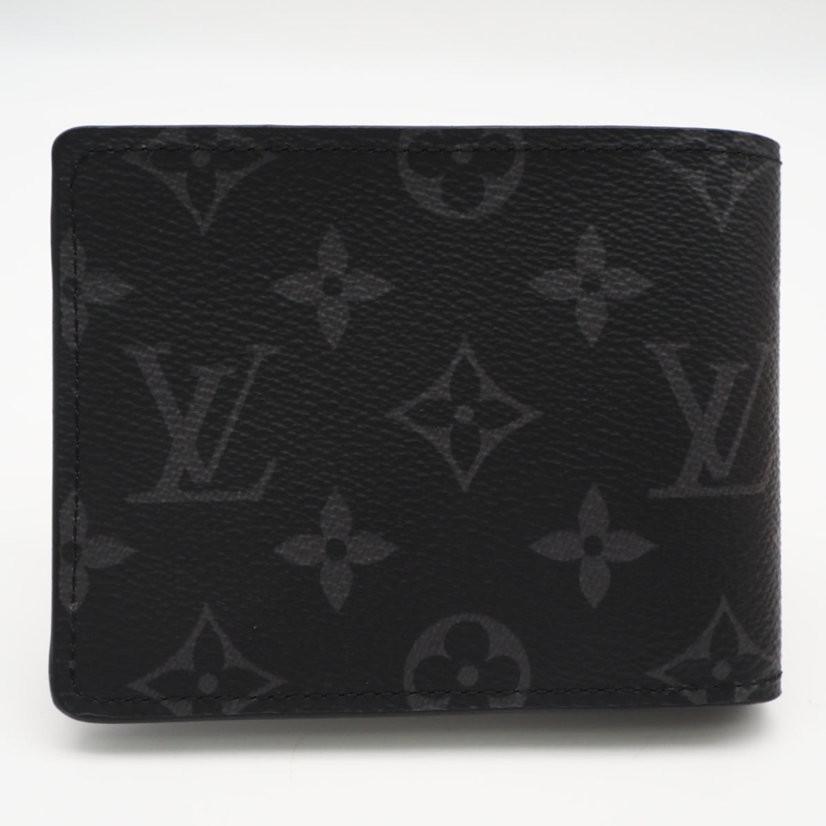 Louis Vuitton Monogram Eclipse Black Gray Coated Canvas Leather Wallet (Bi-Fold) (Pre-Owned)