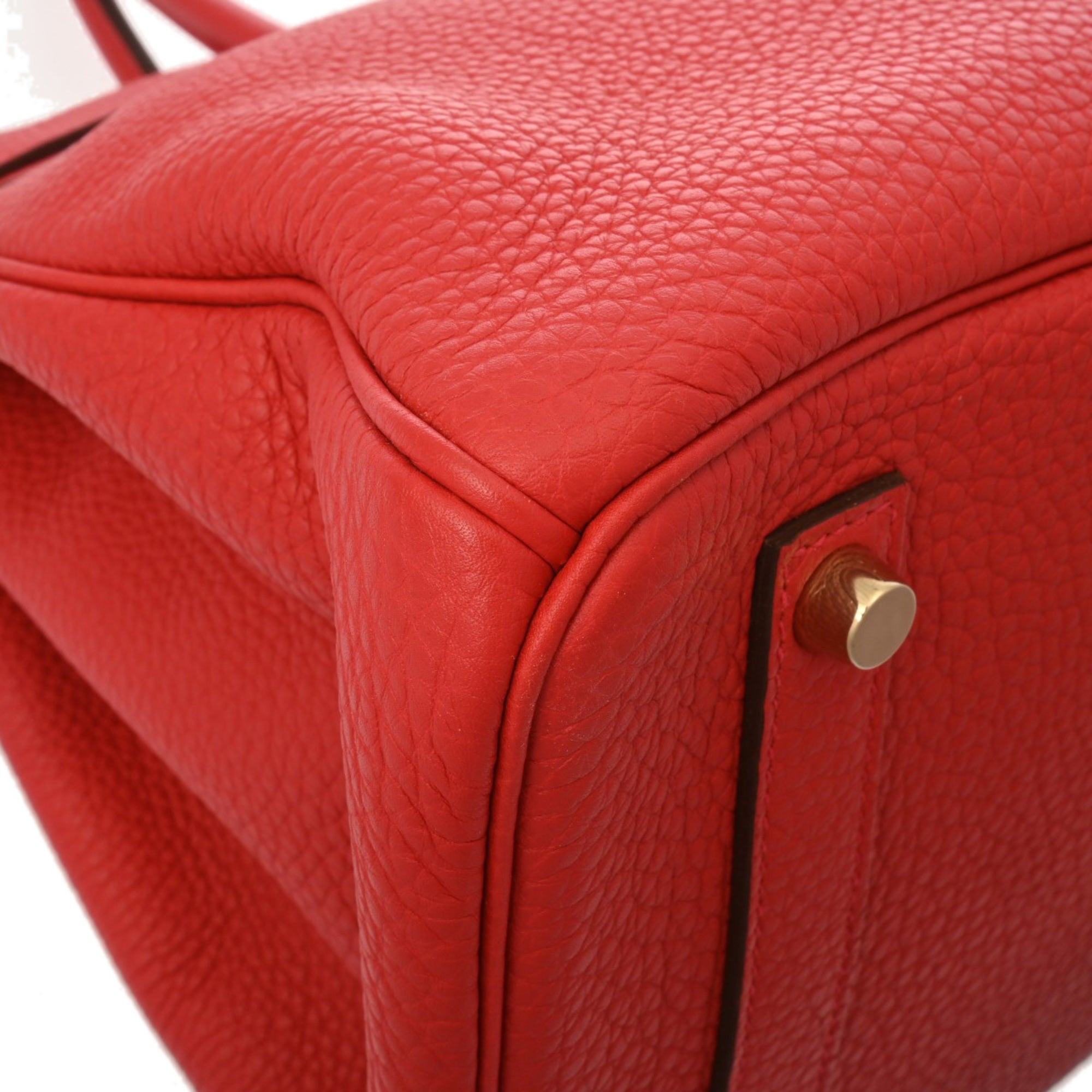 Hermes Gold Togo Leather Handbag (Pre-Owned)