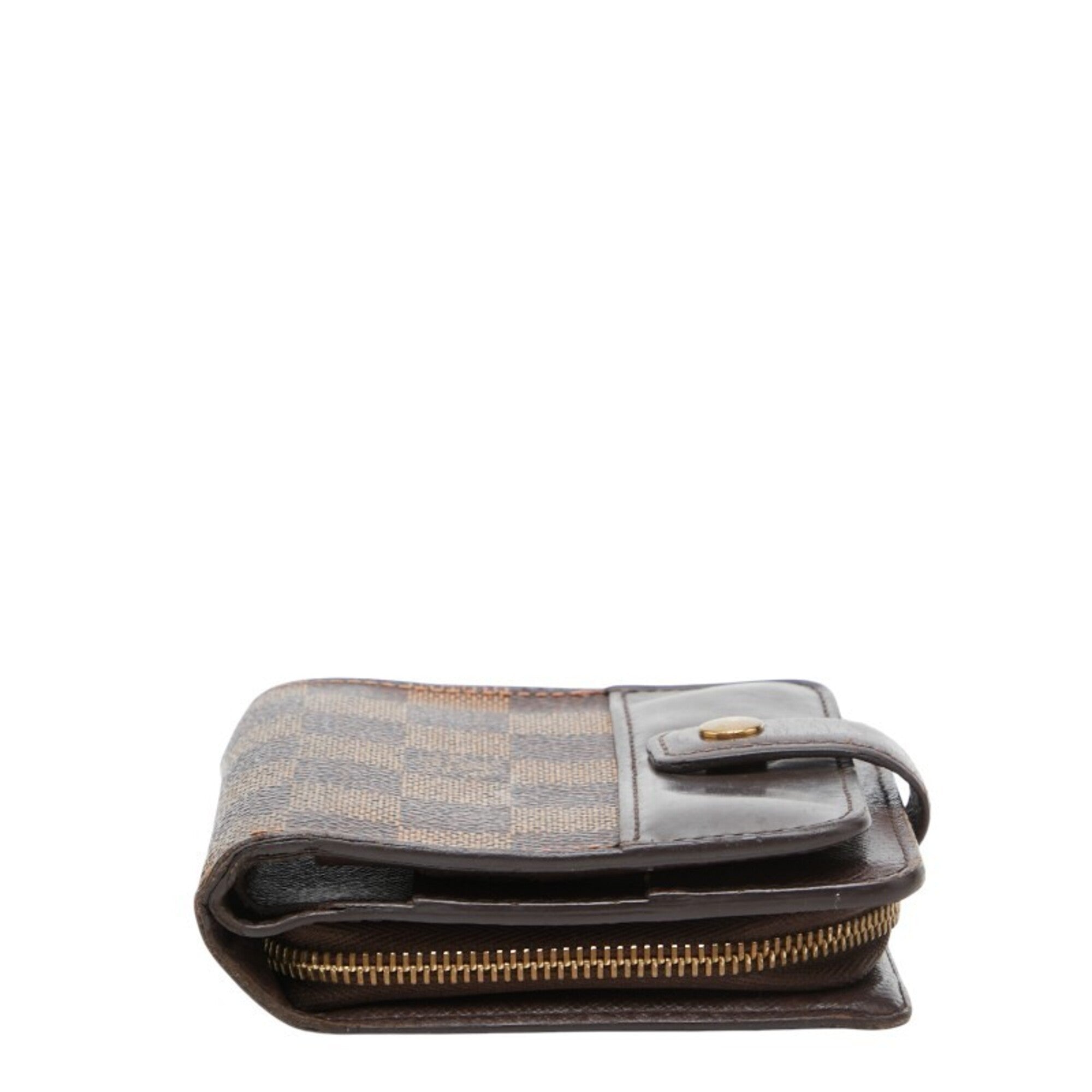 Louis Vuitton Damier Brown Ebene Pvc Leather Wallet (Bi-Fold) (Pre-Owned)
