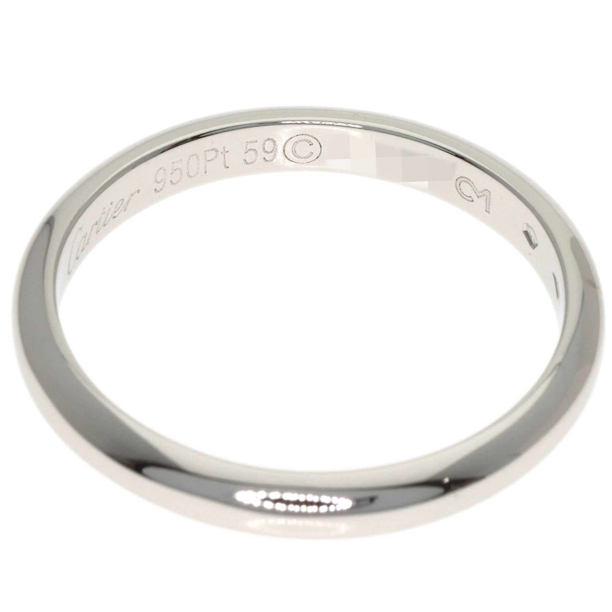 Cartier Platinum 950 Band Ring (Pre-Owned)