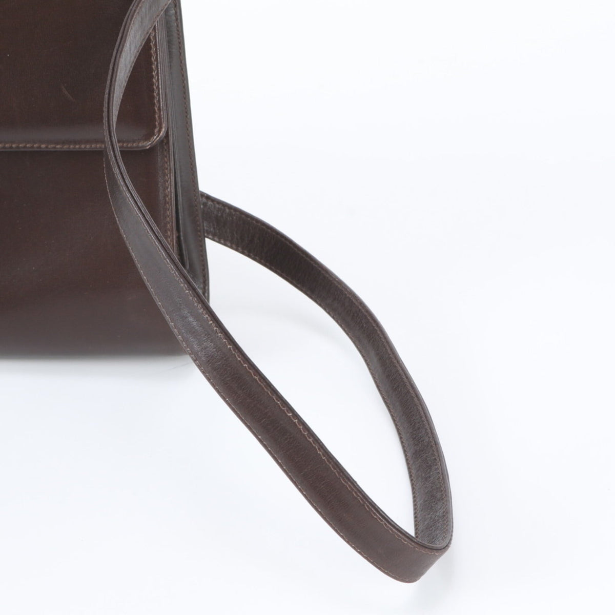Gucci Brown Leather Handbag Shoulder Bag Tote Bag (Pre-Owned)
