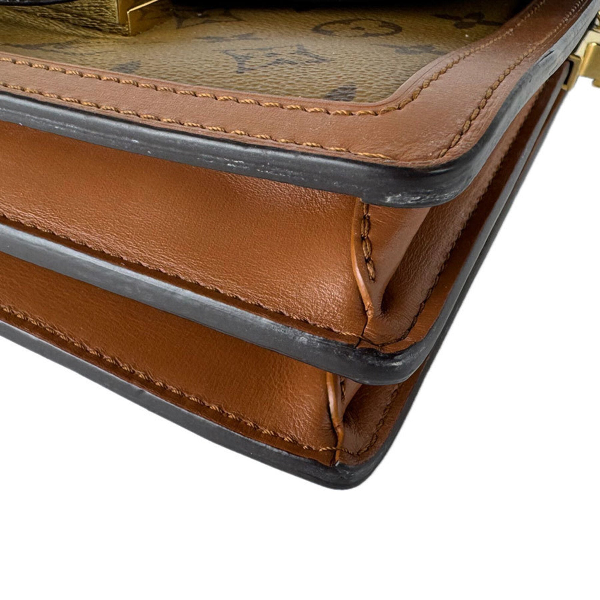 Louis Vuitton Brown Monogram Reverse Monogram Reverse Shoulder Bag (Pre-Owned)