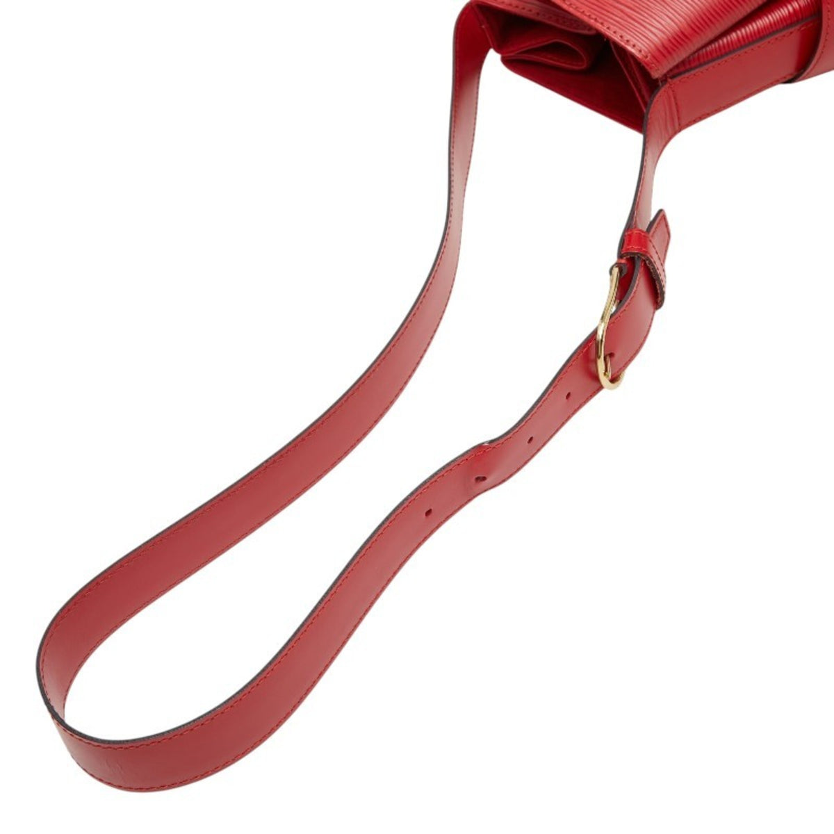 Louis Vuitton Castilian Red Leather Pouch Shoulder Bag (Pre-Owned)