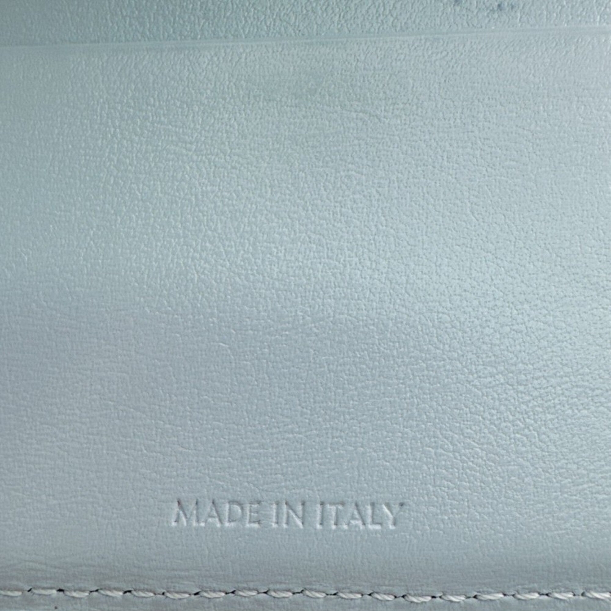 Celine Blue Light Blue Leather Wallet (Tri-Fold) (Pre-Owned)