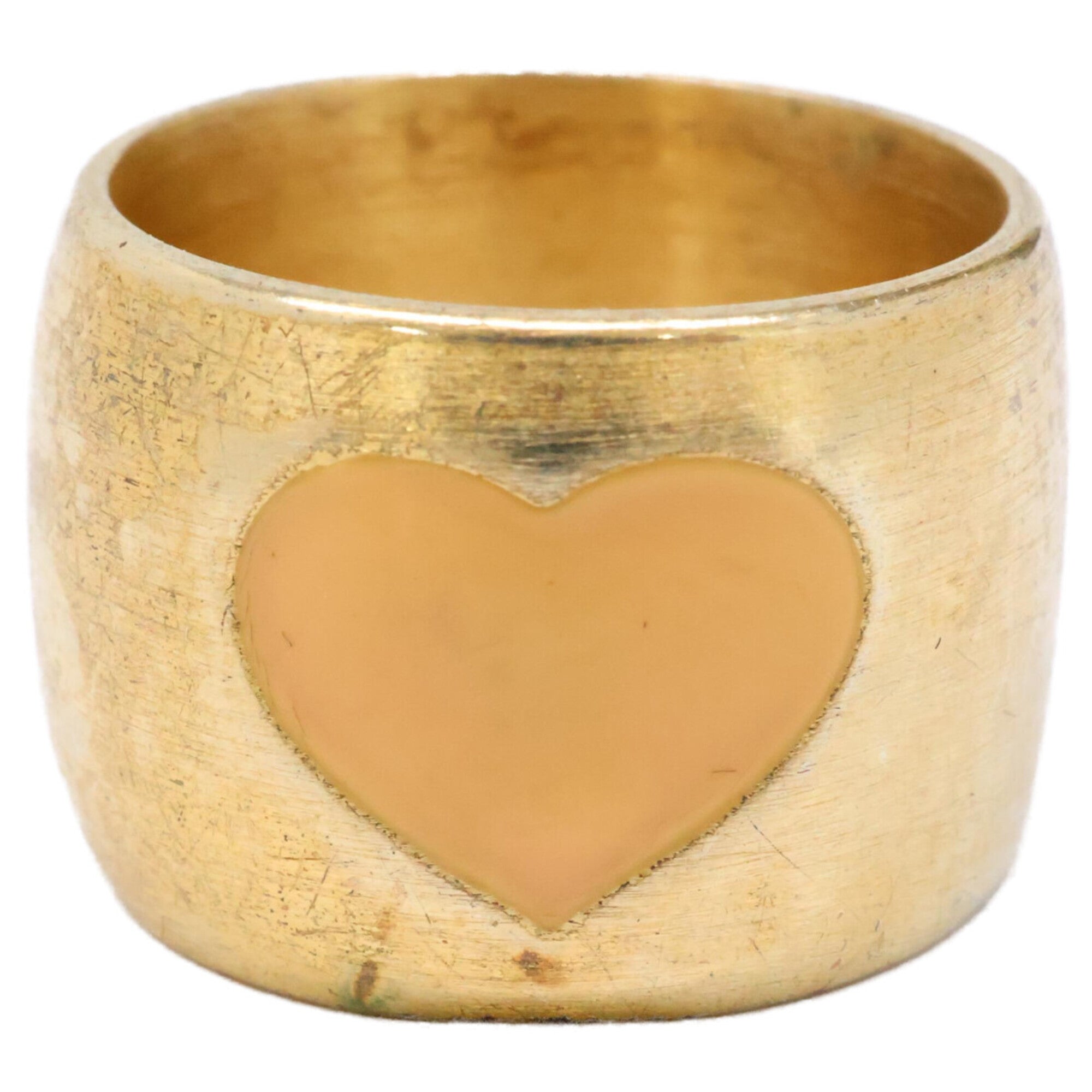 Chanel Gold Metal Band Ring (Pre-Owned)