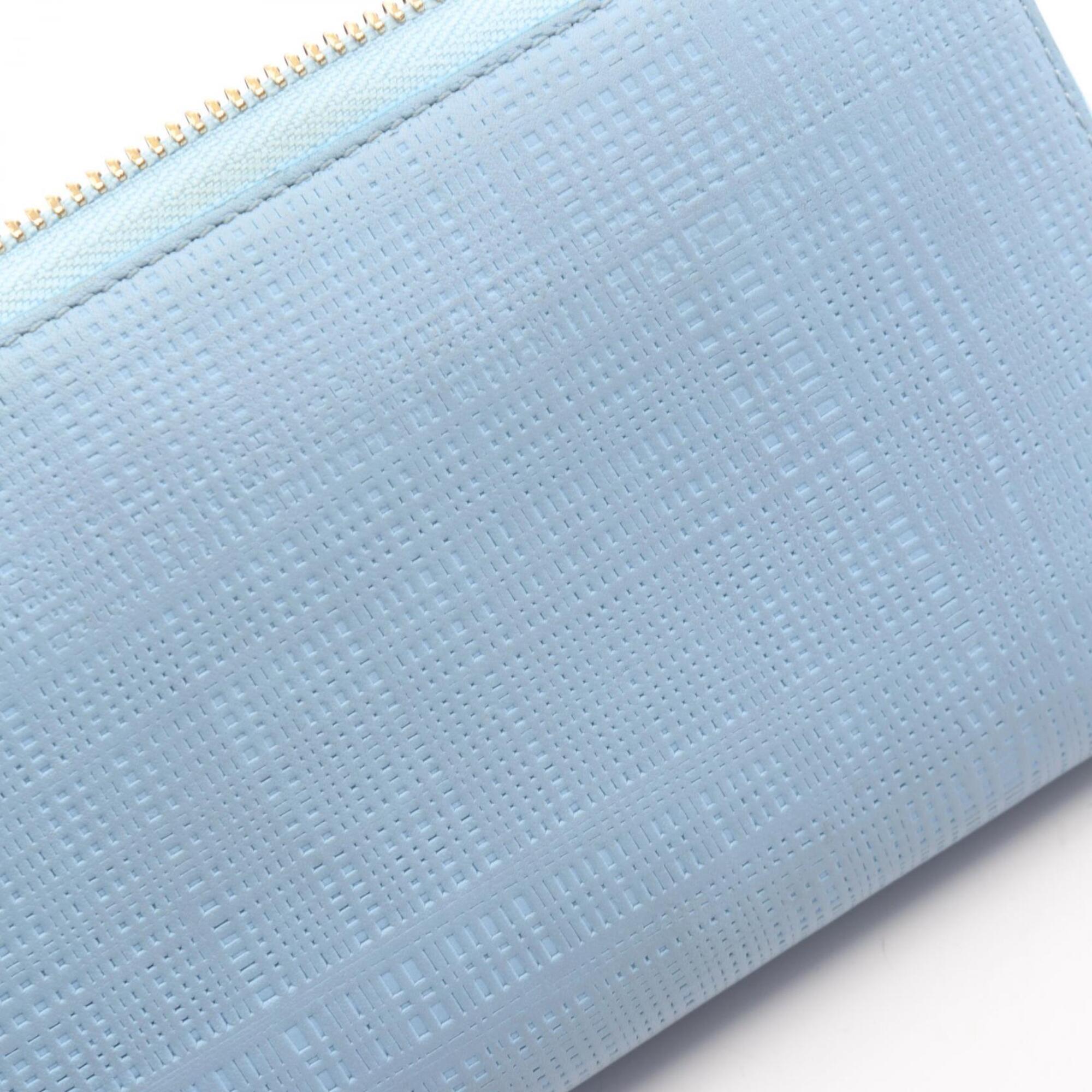 Loewe Blue Leather Long Wallet (Bi-Fold) (Pre-Owned)