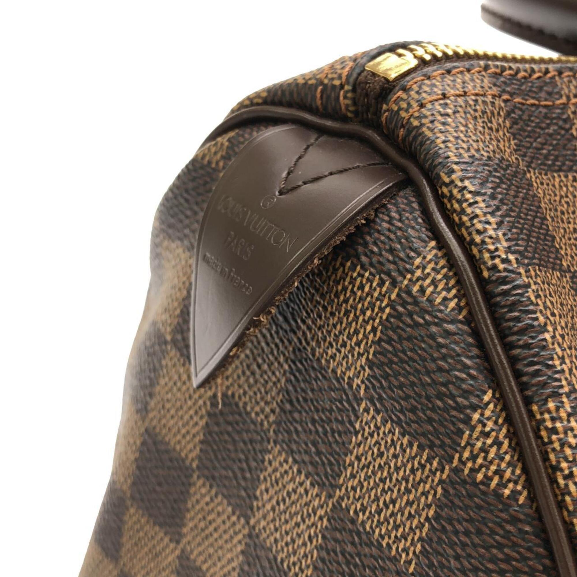 Louis Vuitton Brown Coated Canvas Boston Bag (Pre-Owned)