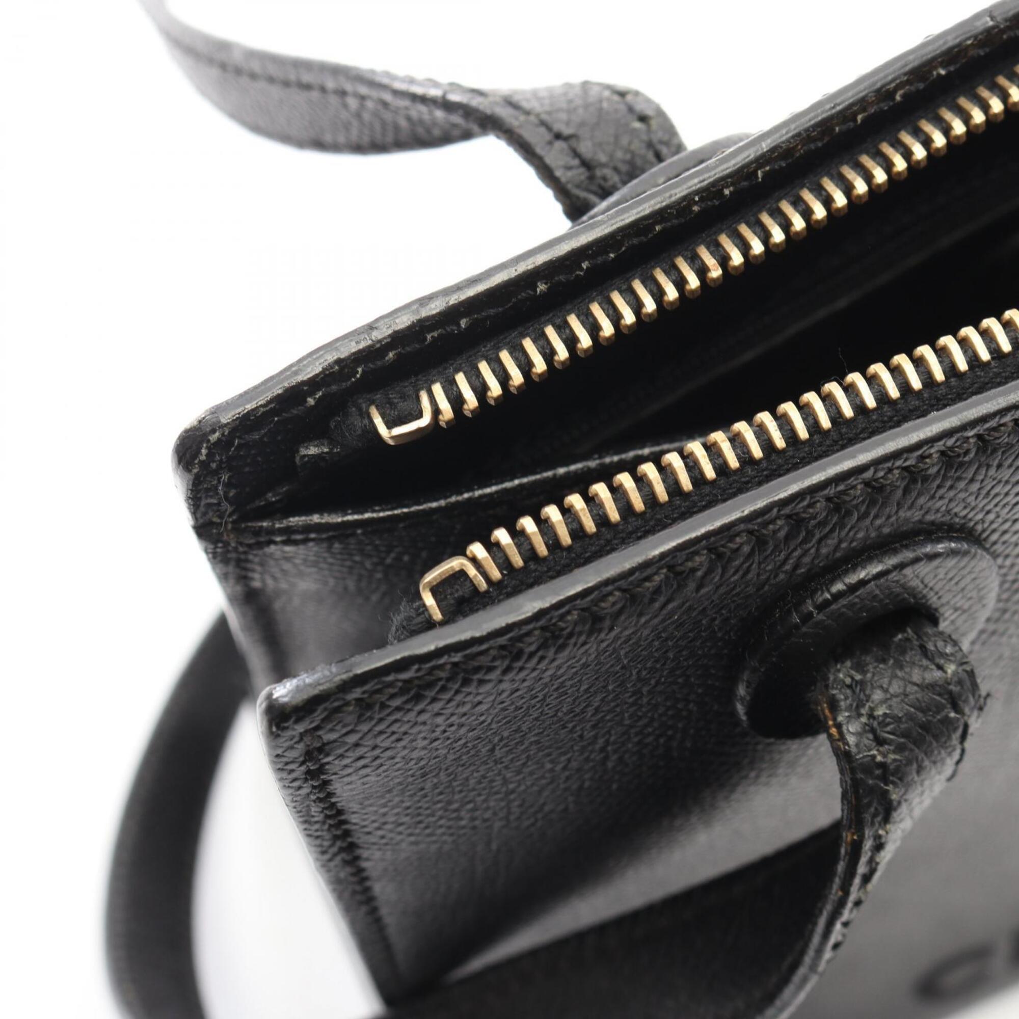 Chanel Black Grained Calfskin Handbag Tote Bag (Pre-Owned)