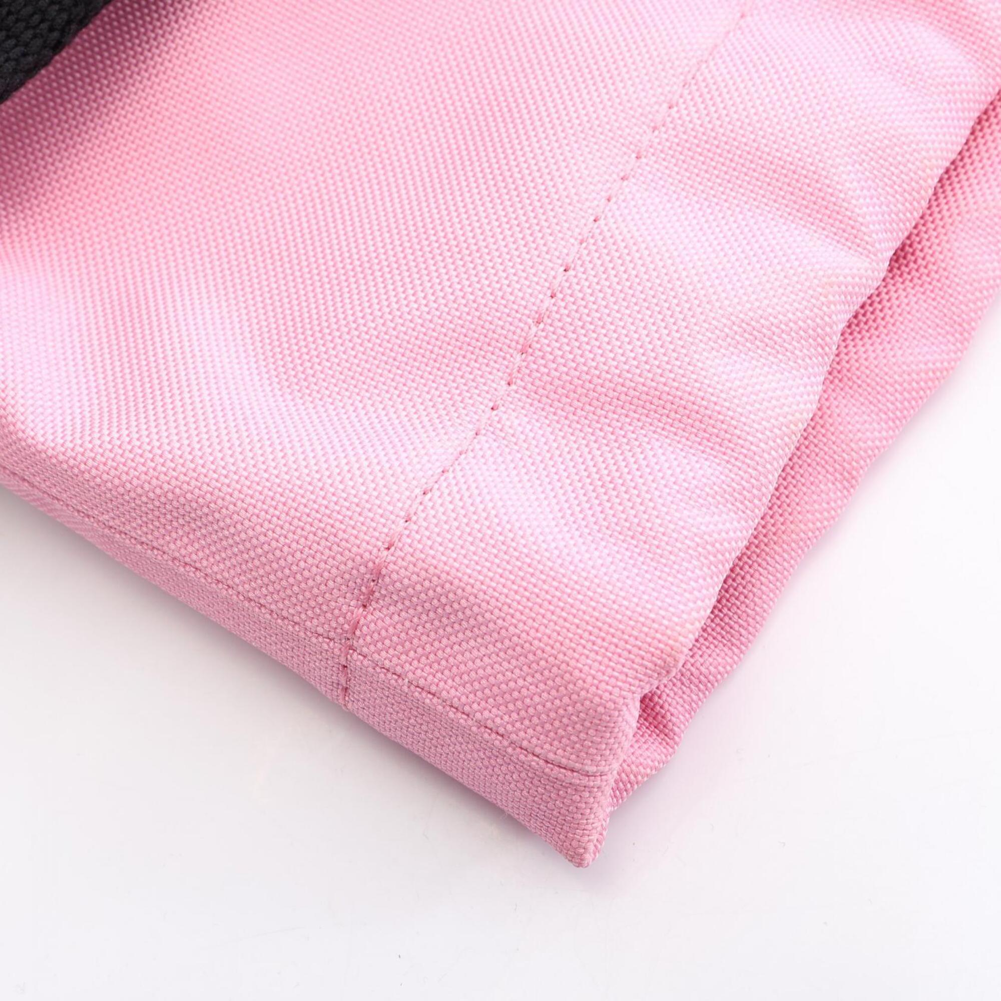 Balenciaga Black Pink Canvas Handbag Pouch Tote Bag (Pre-Owned)
