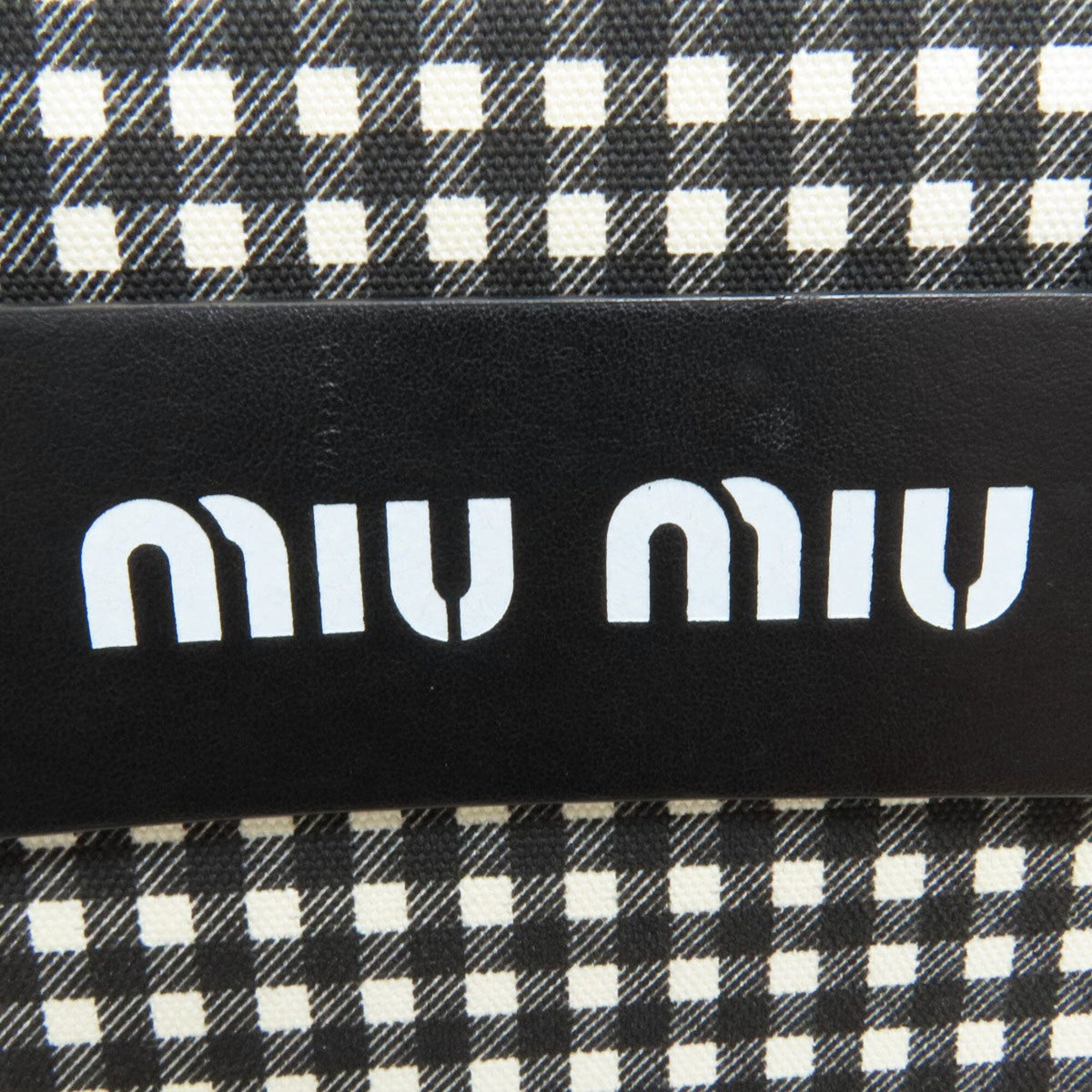 Miu Miu Black Canvas Handbag (Pre-Owned)