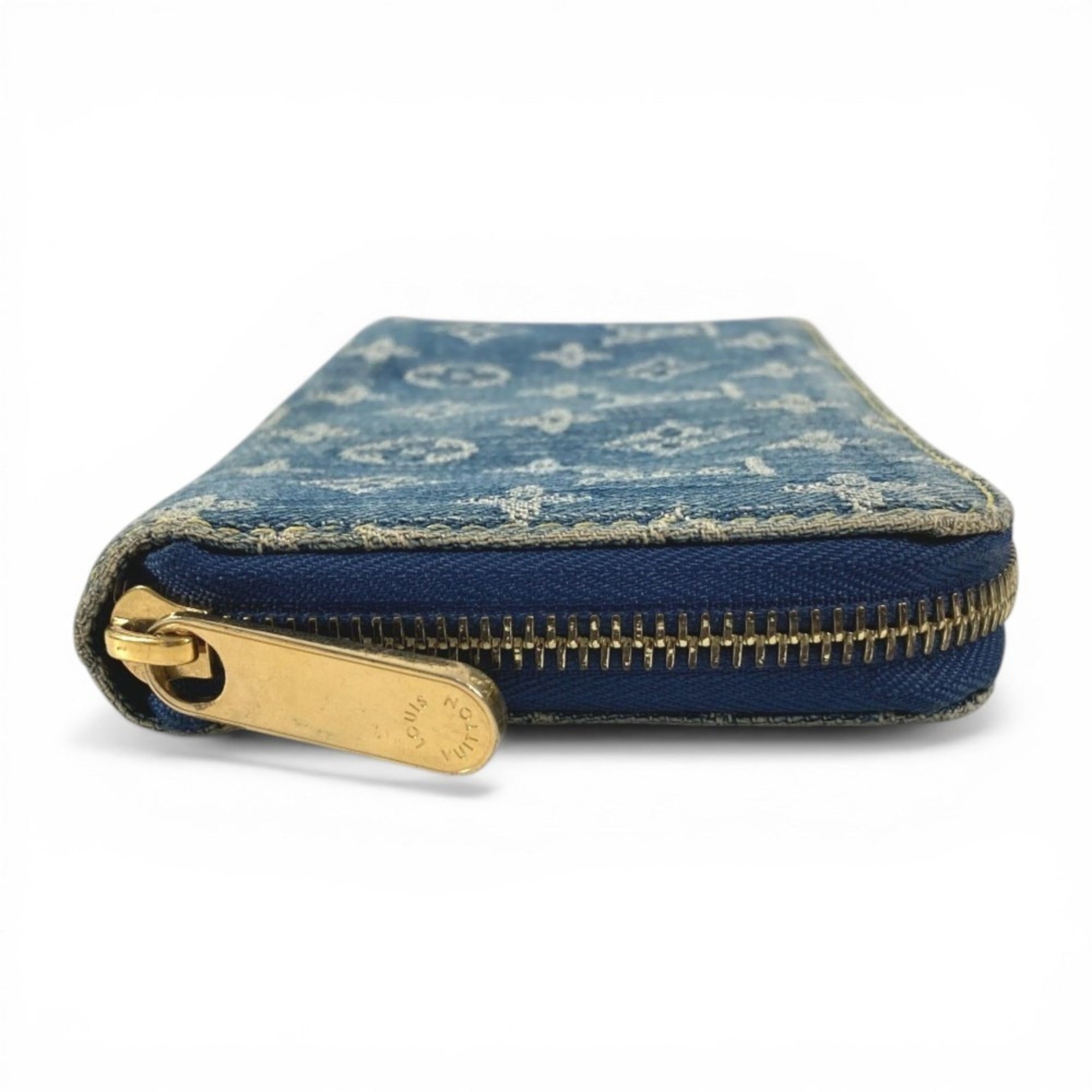 Louis Vuitton Monogram Denim Blue Monogram Denim Long Wallet (Bi-Fold) (Pre-Owned)