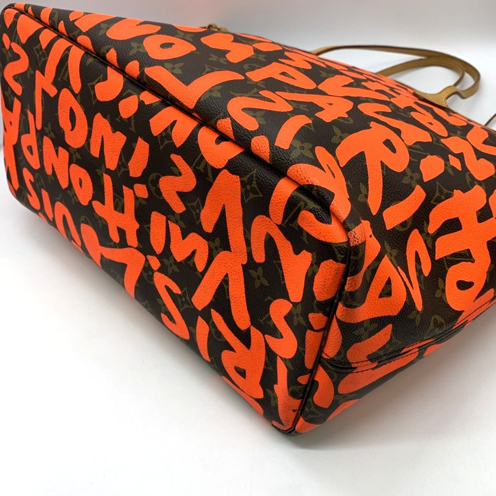 Louis Vuitton Monogram Orange Monogram Graffiti Shoulder Bag Tote Bag (Pre-Owned)