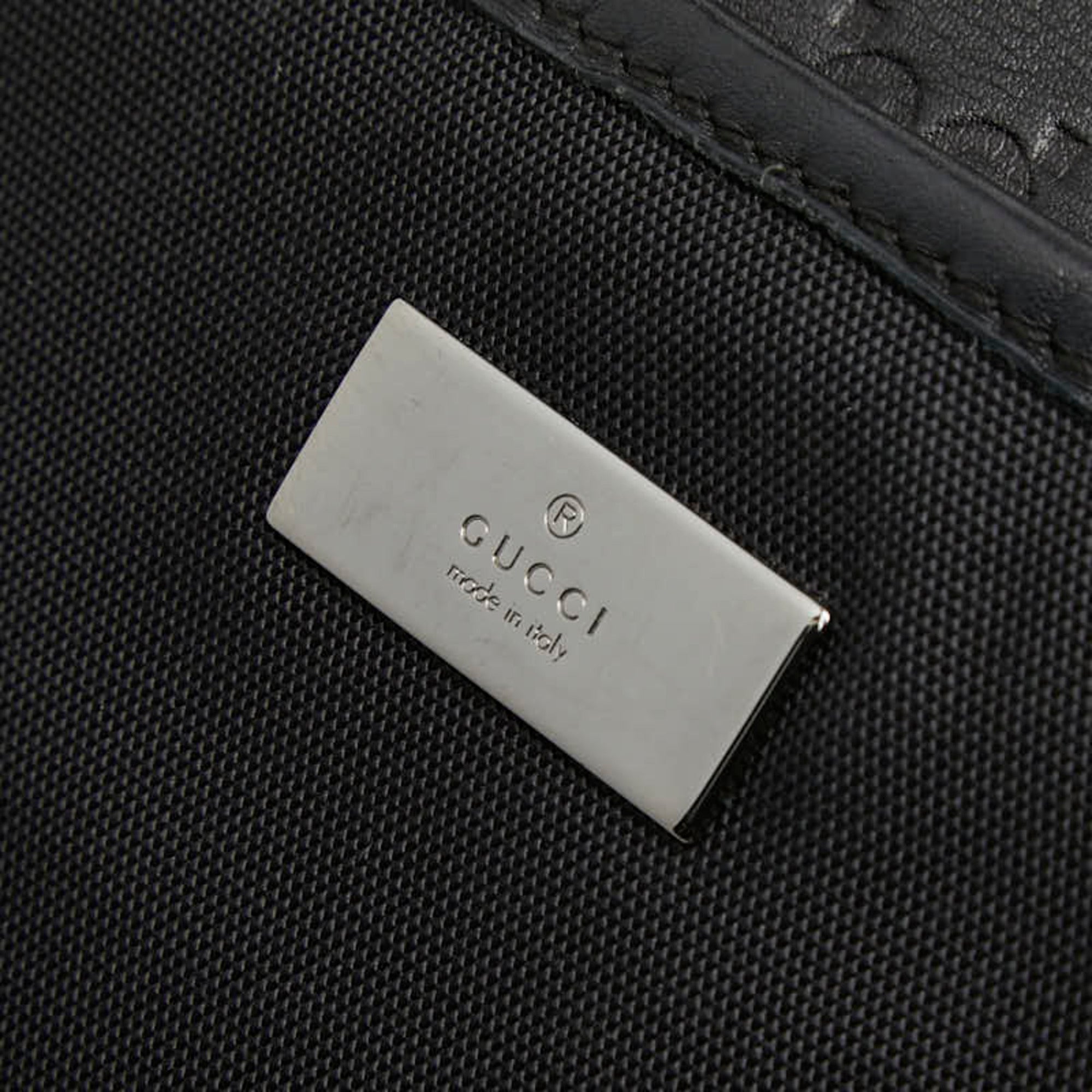 Gucci Black Nylon Leather Shoulder Bag (Pre-Owned)