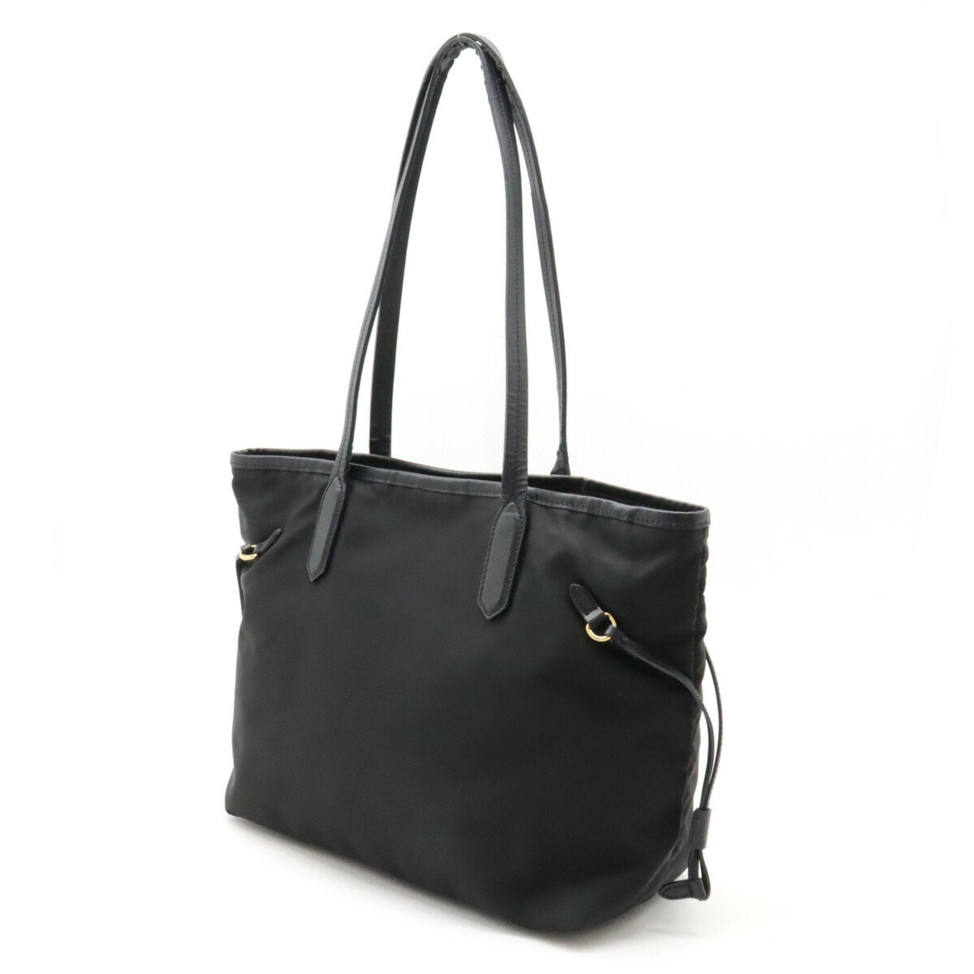 Prada Black Nero Nylon Shoulder Bag Tote Bag (Pre-Owned)