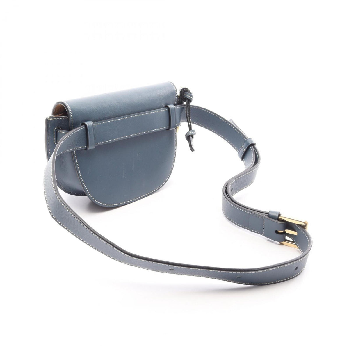 Loewe Blue Leather Fanny Pack Handbag (Pre-Owned)