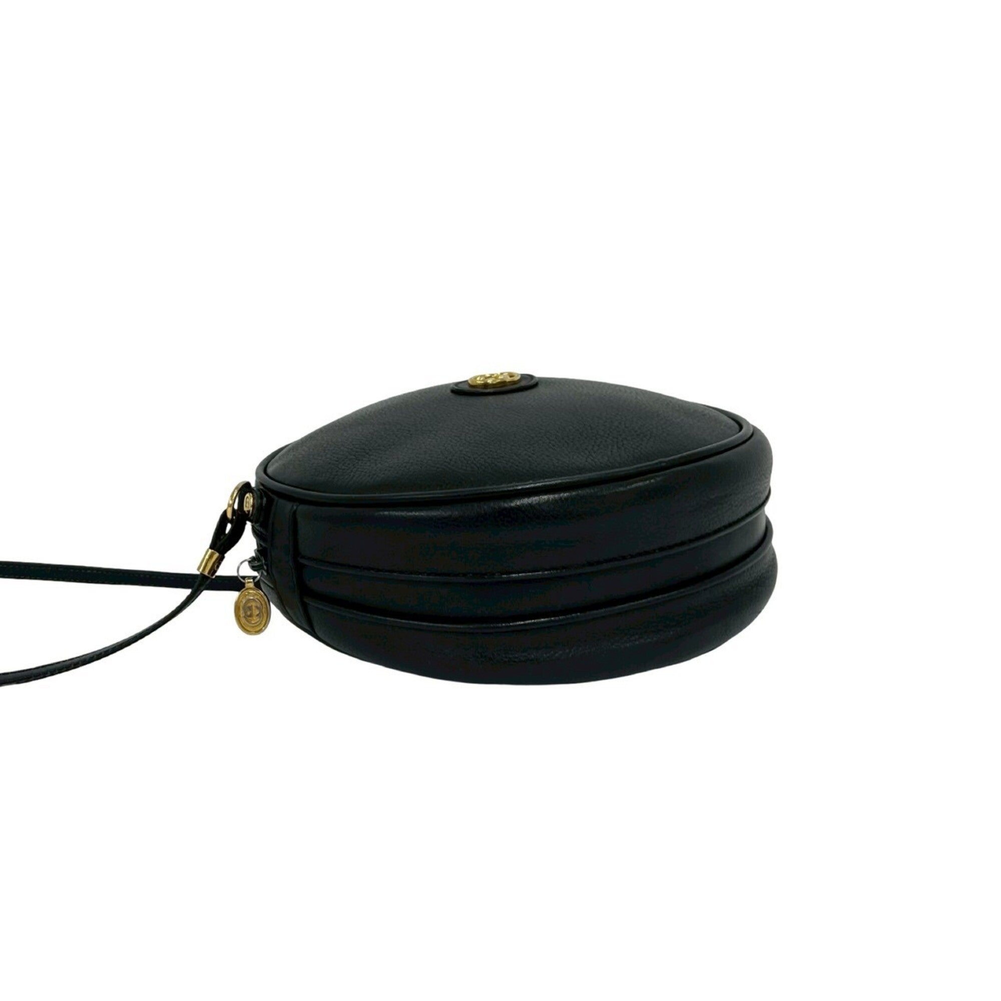 Gucci Black Leather Pochette Shoulder Bag (Pre-Owned)