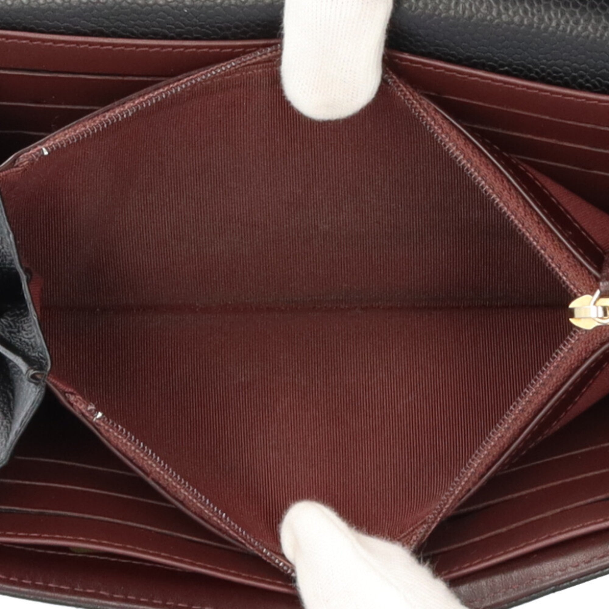 Chanel Black Grained Calfskin Coin Purse/Coin Case (Pre-Owned)