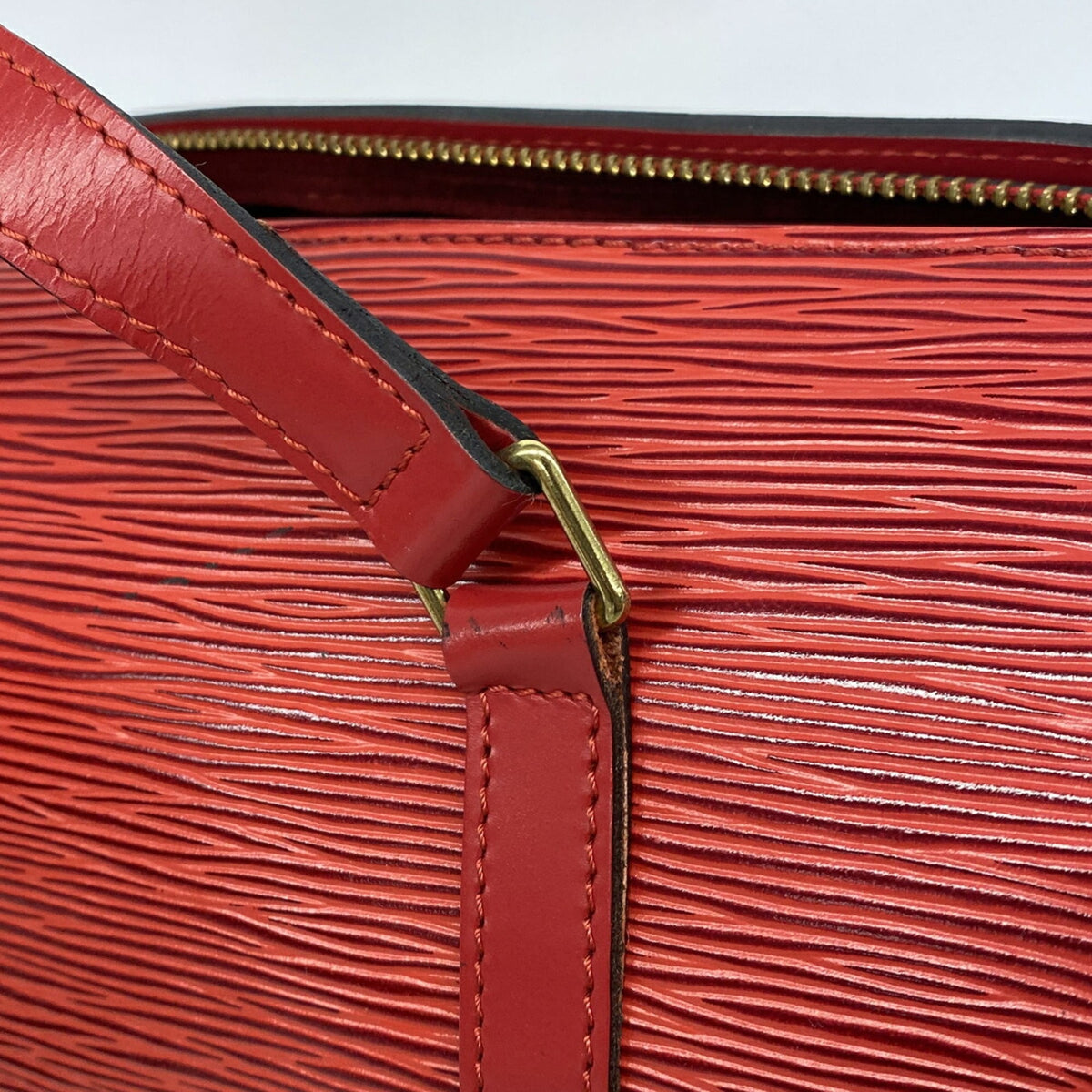 Louis Vuitton Castilian Red Handbag (Pre-Owned)