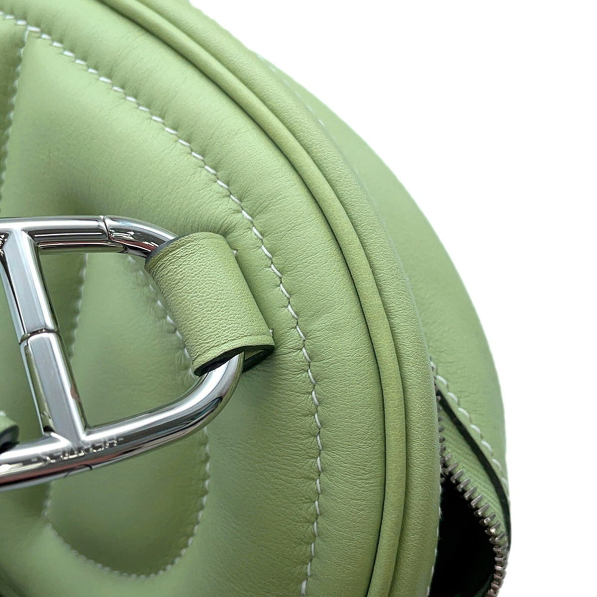 Hermes Bambou Vert Swift Leather Fanny Pack Handbag (Pre-Owned)
