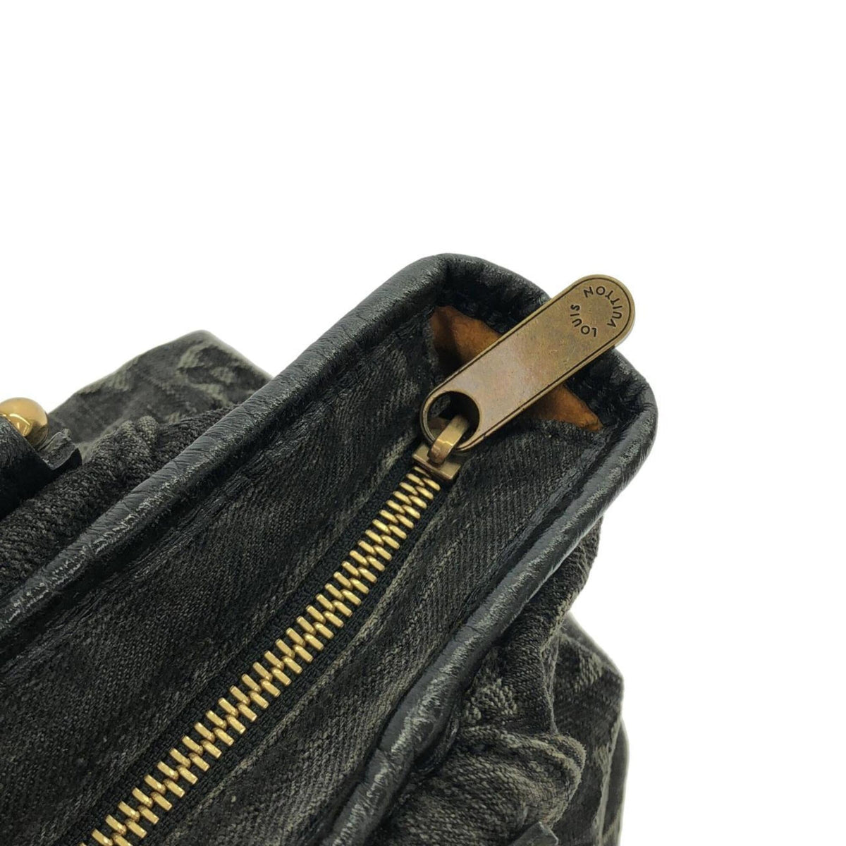 Louis Vuitton Black Denim Handbag (Pre-Owned)