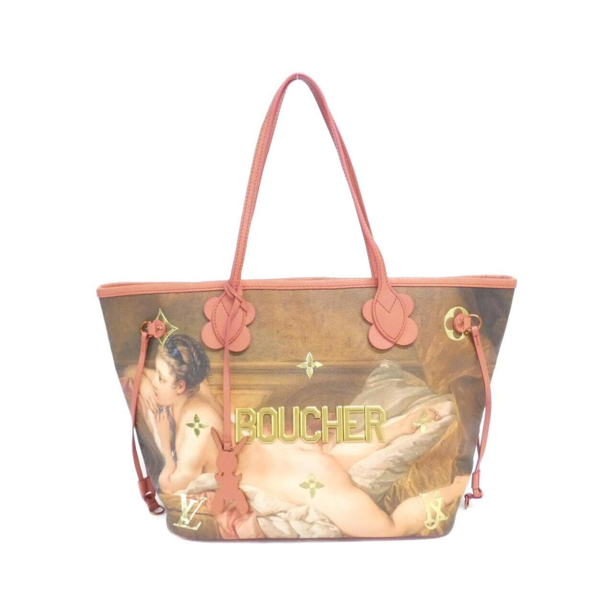 Louis Vuitton Corail Coated Canvas Handbag Pouch (Pre-Owned)