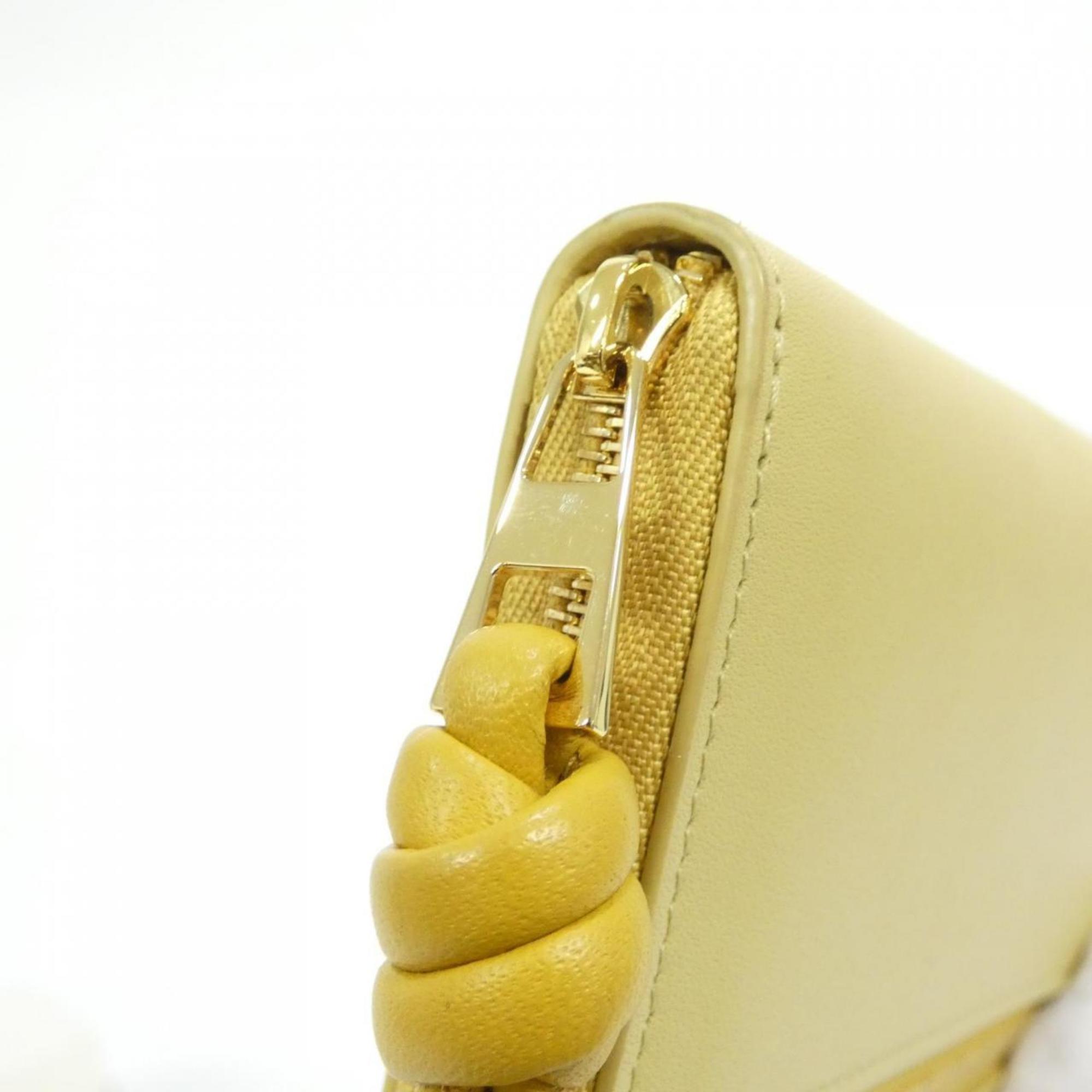 Loewe Yellow Leather Long Wallet (Bi-Fold) (Pre-Owned)