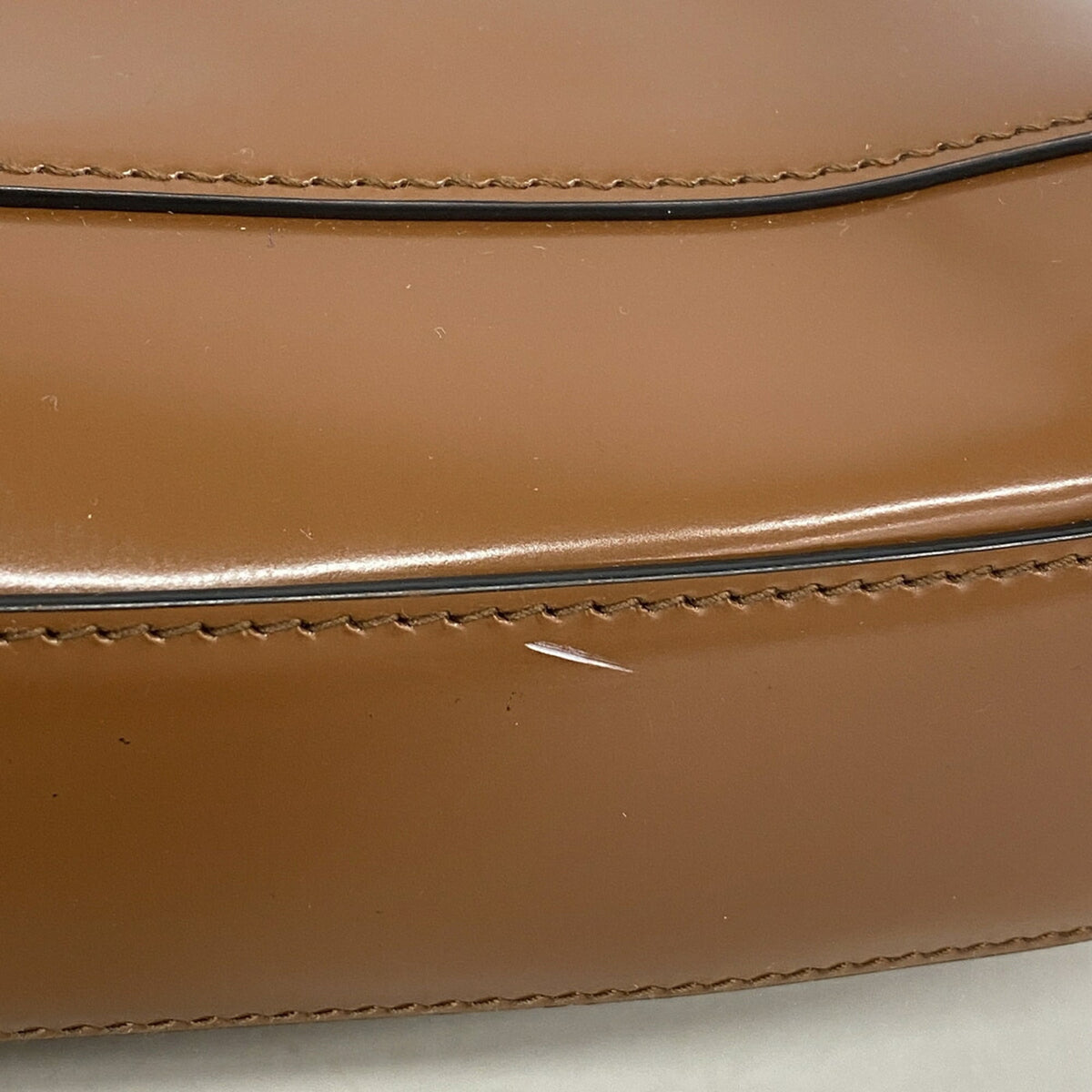 Prada Brown Leather Shoulder Bag (Pre-Owned)