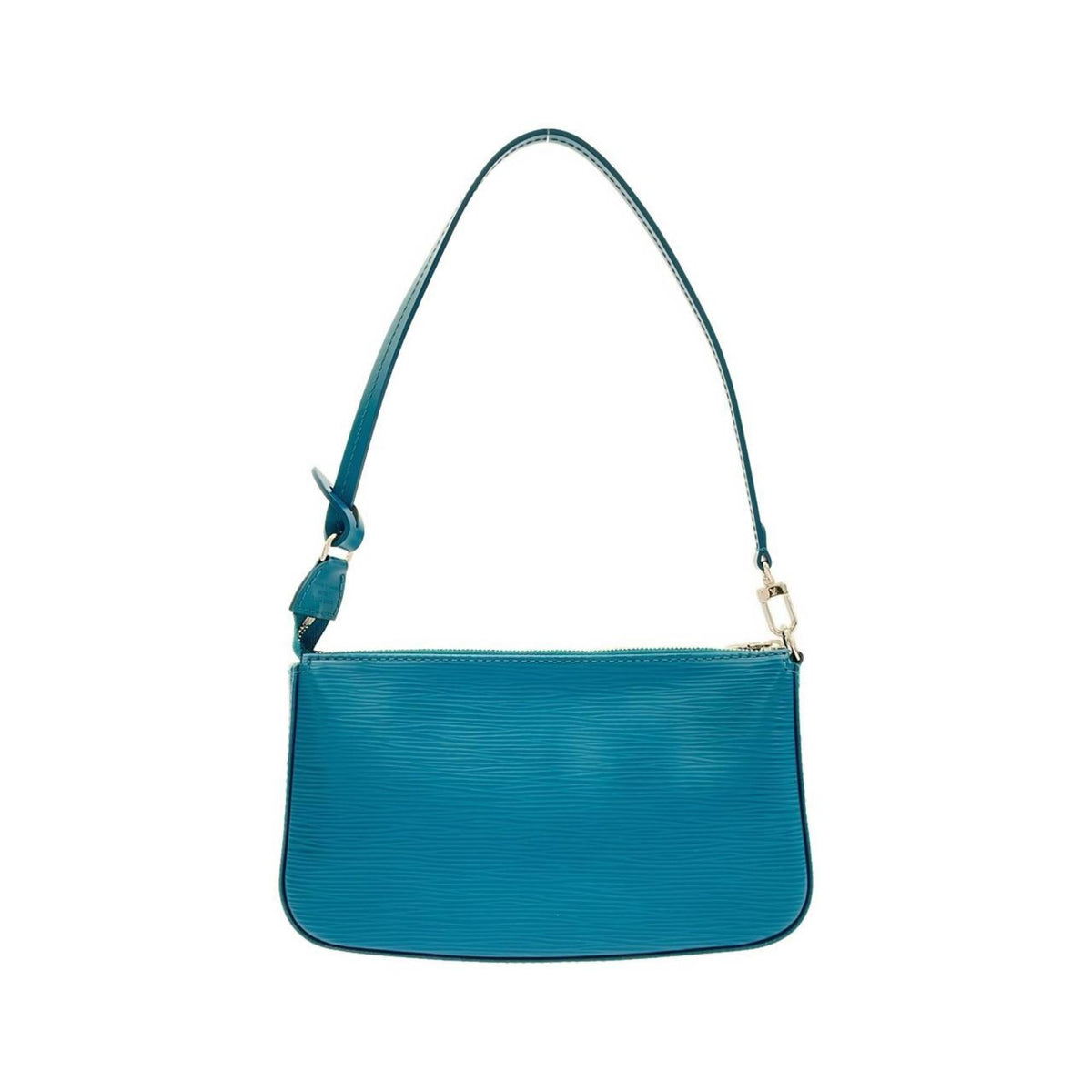 Louis Vuitton Cyan Leather Pochette Pouch (Pre-Owned)