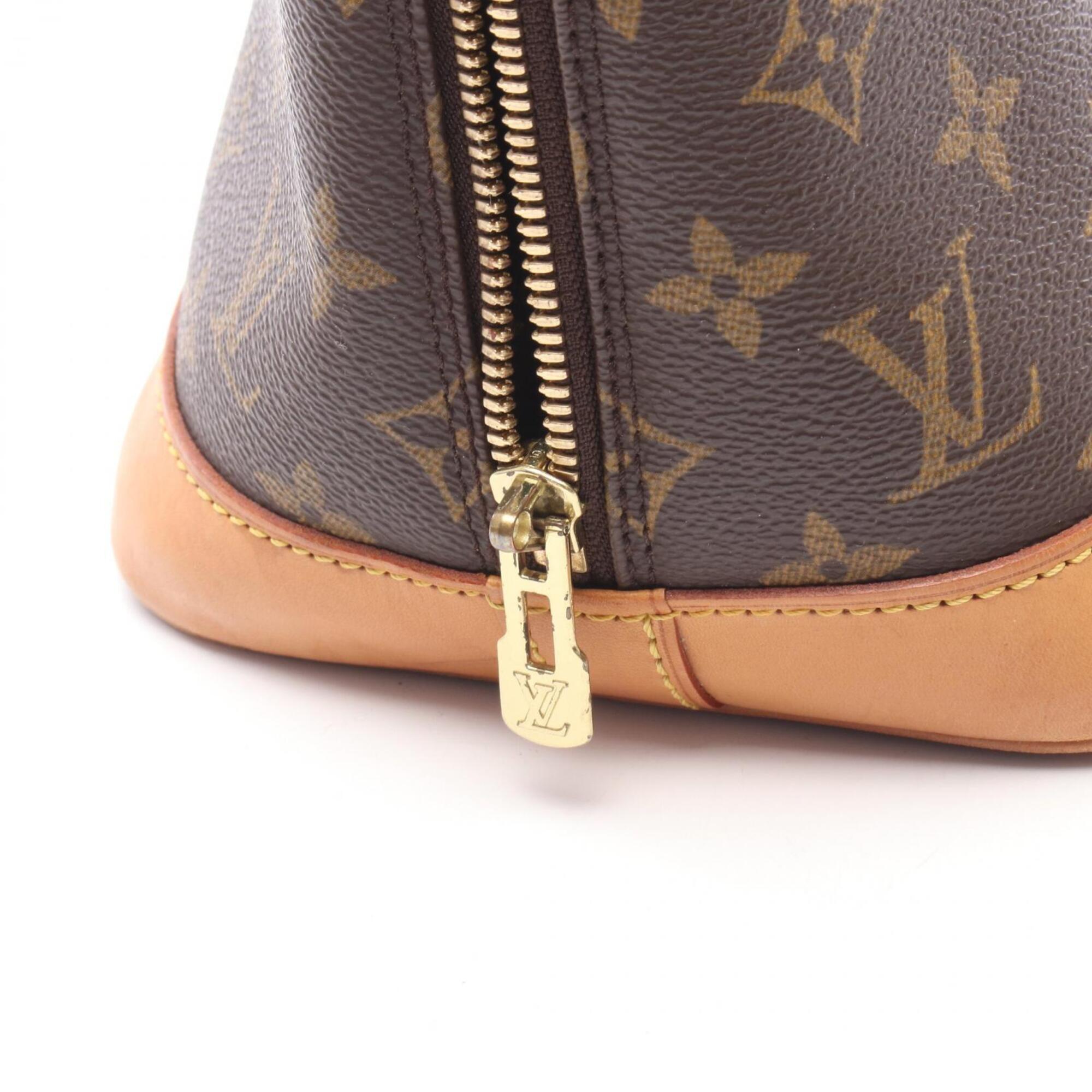 Louis Vuitton Brown Coated Canvas Pvc Monogram Leather Handbag (Pre-Owned)