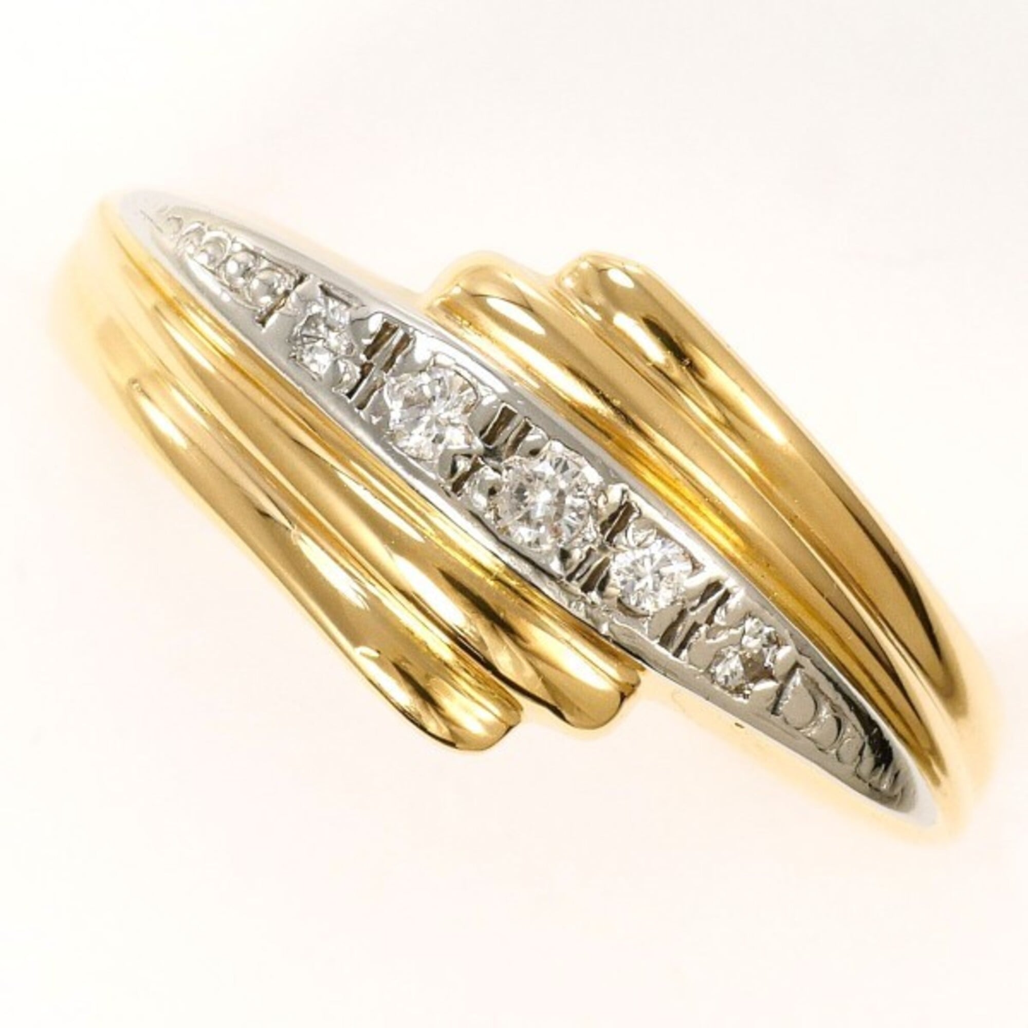 Unbranded Yellow Gold Yellow Gold (18K) Platinum 900 Band Ring (Pre-Owned)