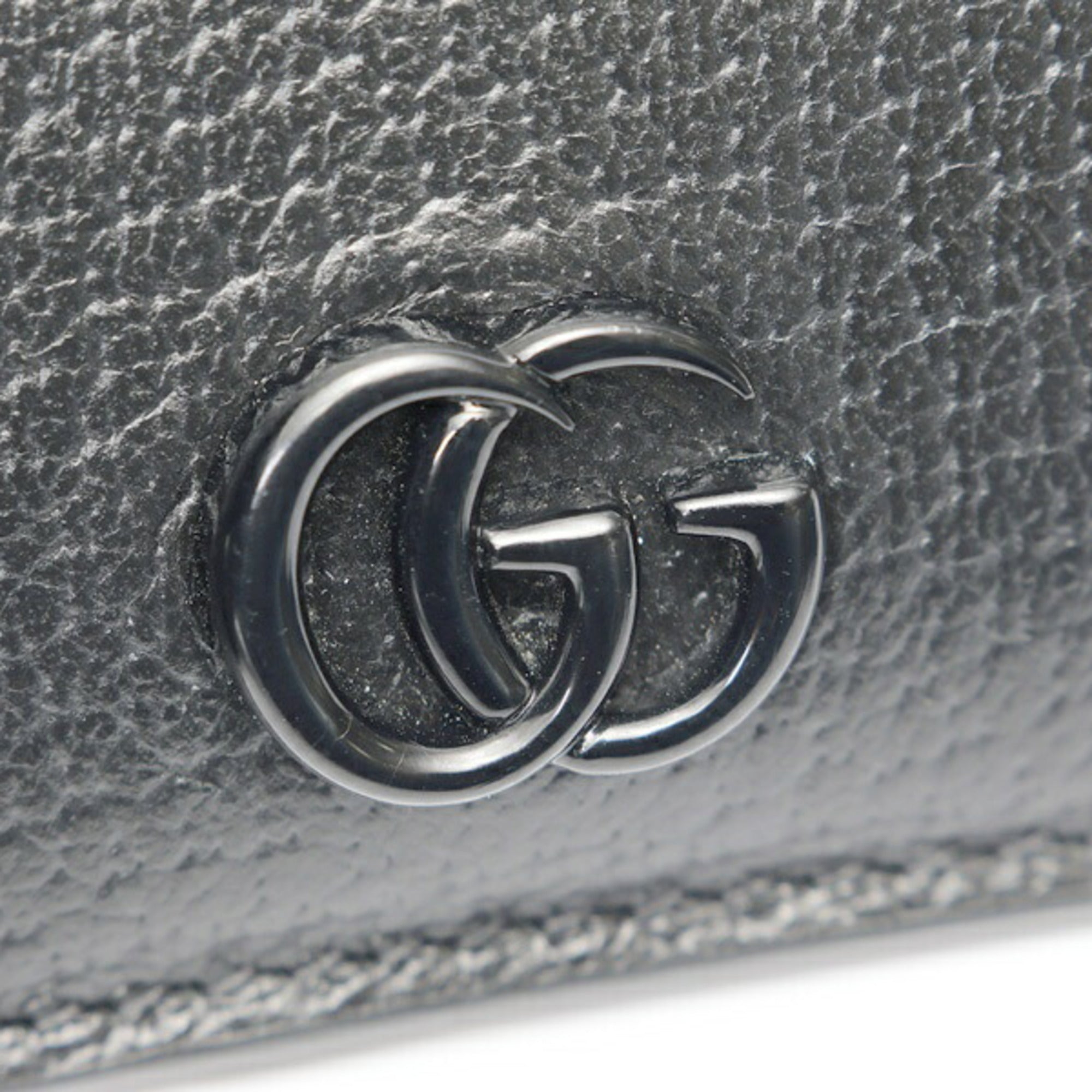 Gucci Black Leather Coin Purse/Coin Case (Pre-Owned)