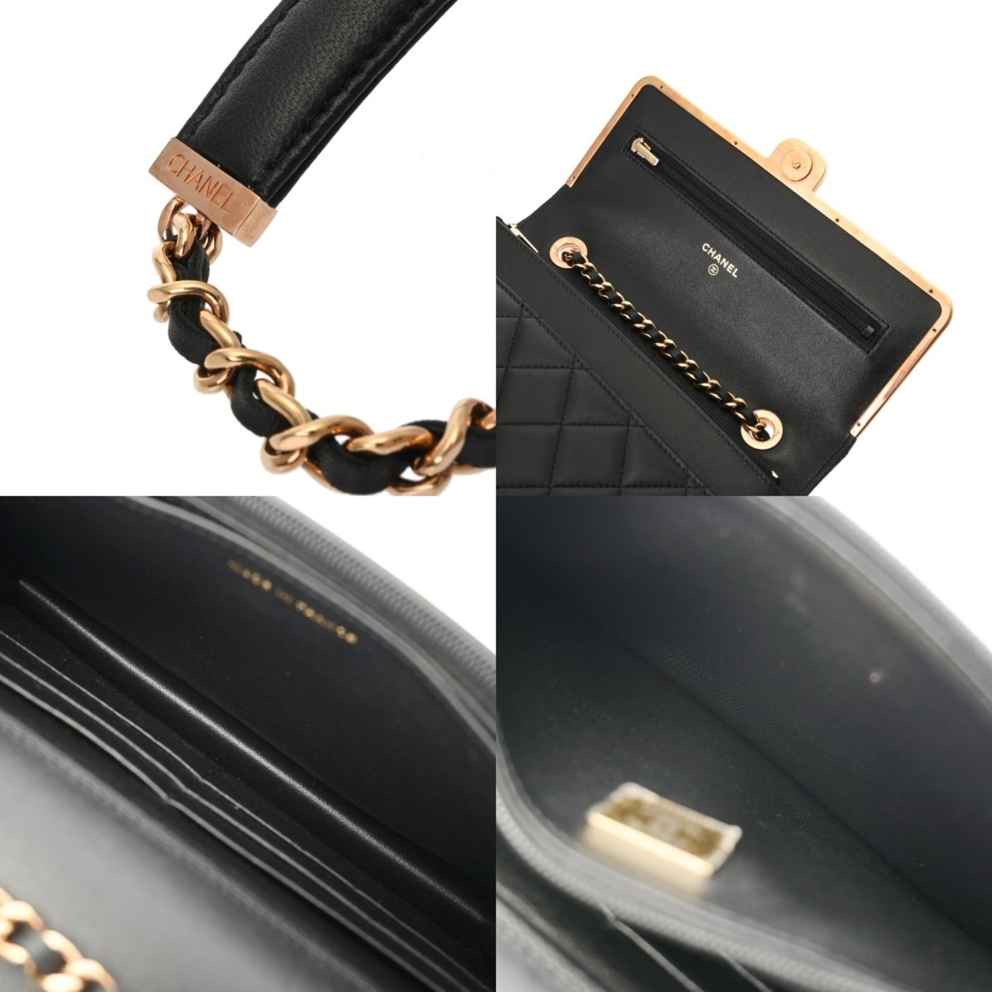Chanel Black Leather Shoulder Bag (Pre-Owned)