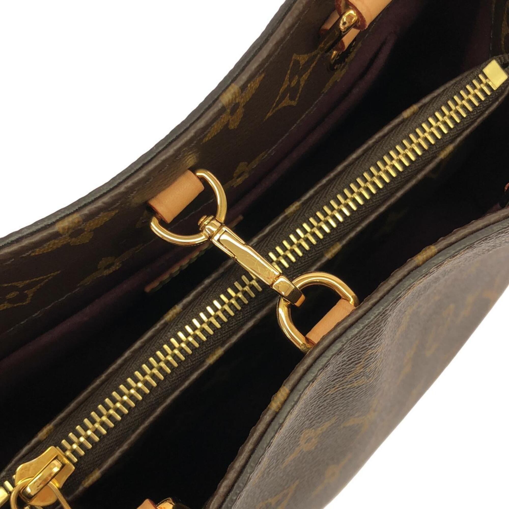 Louis Vuitton Monogram Marron Coated Canvas Handbag (Pre-Owned)