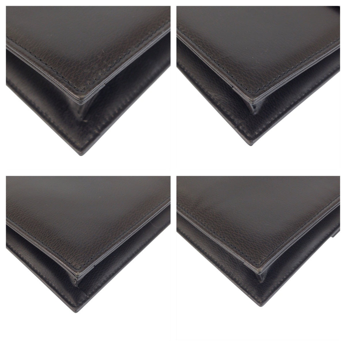 Dunhill Black Leather Clutch Bag (Pre-Owned)