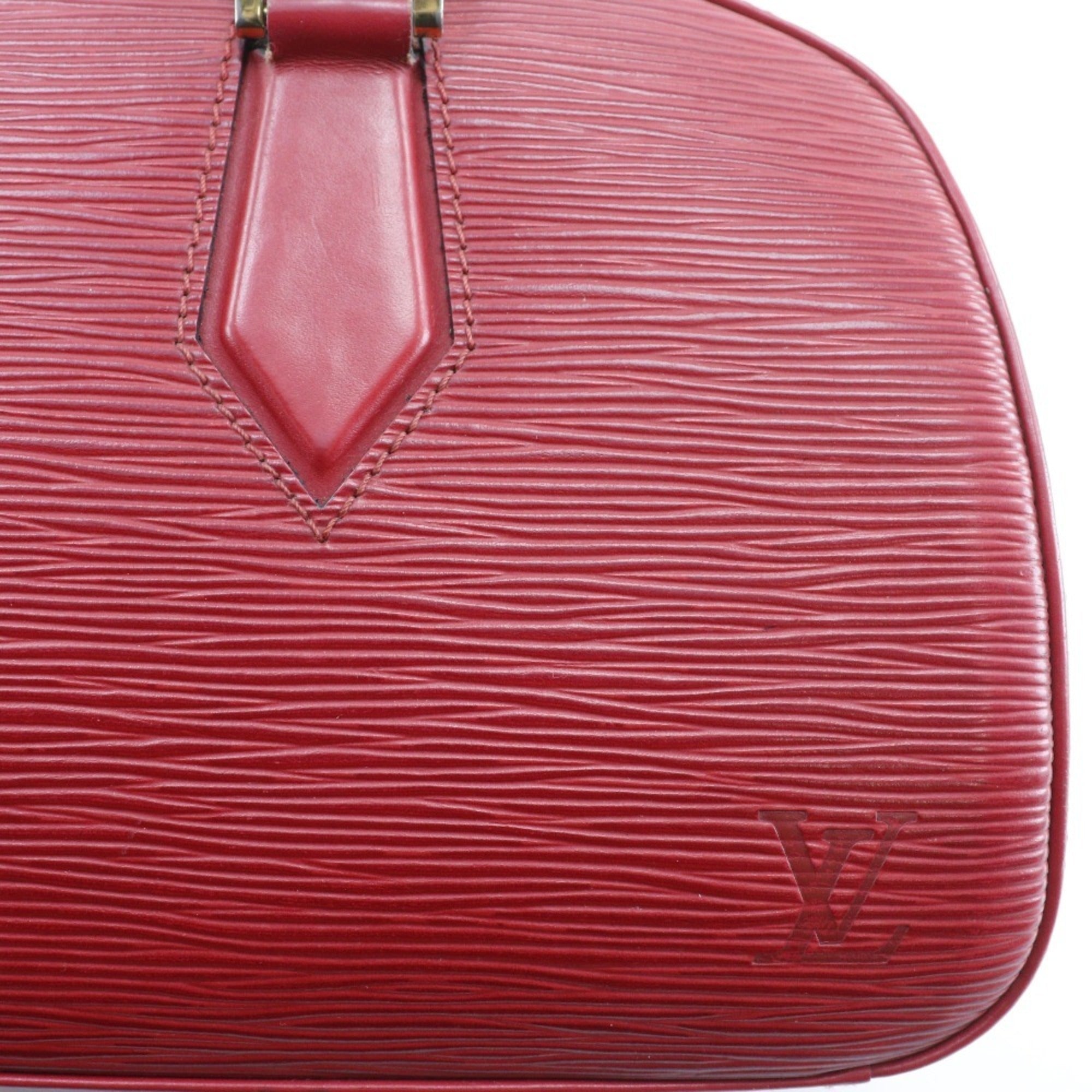 Louis Vuitton Castilian Red Red Color Epi Leather Handbag (Pre-Owned)