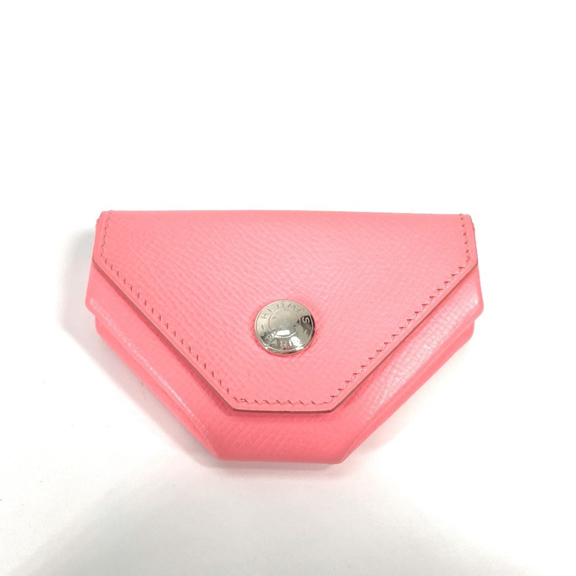 Hermes Pink Rose Confetti Epsom Leather Coin Purse/Coin Case (Pre-Owned)