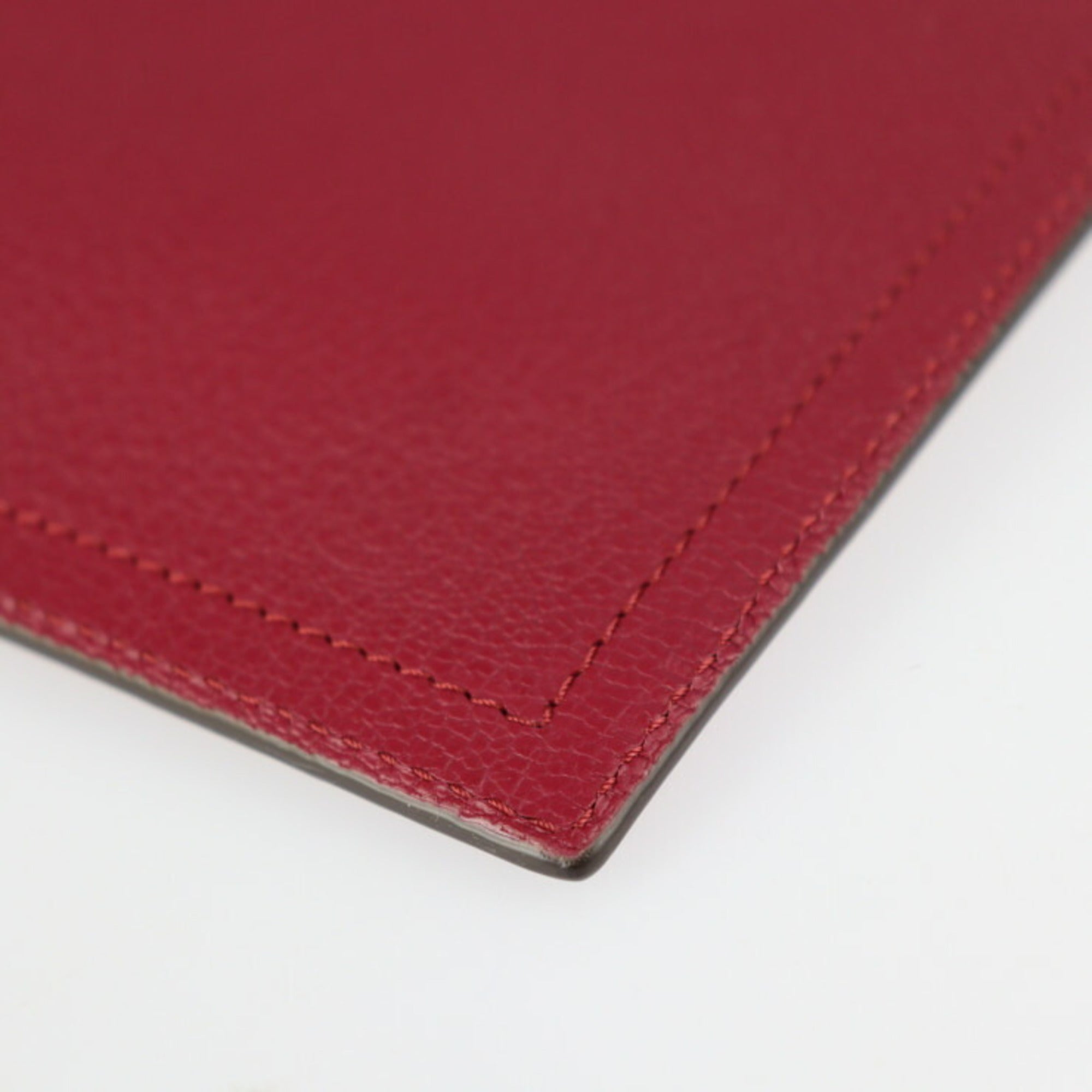 Givenchy Bordeaux Leather Clutch Bag Handbag Pouch (Pre-Owned)