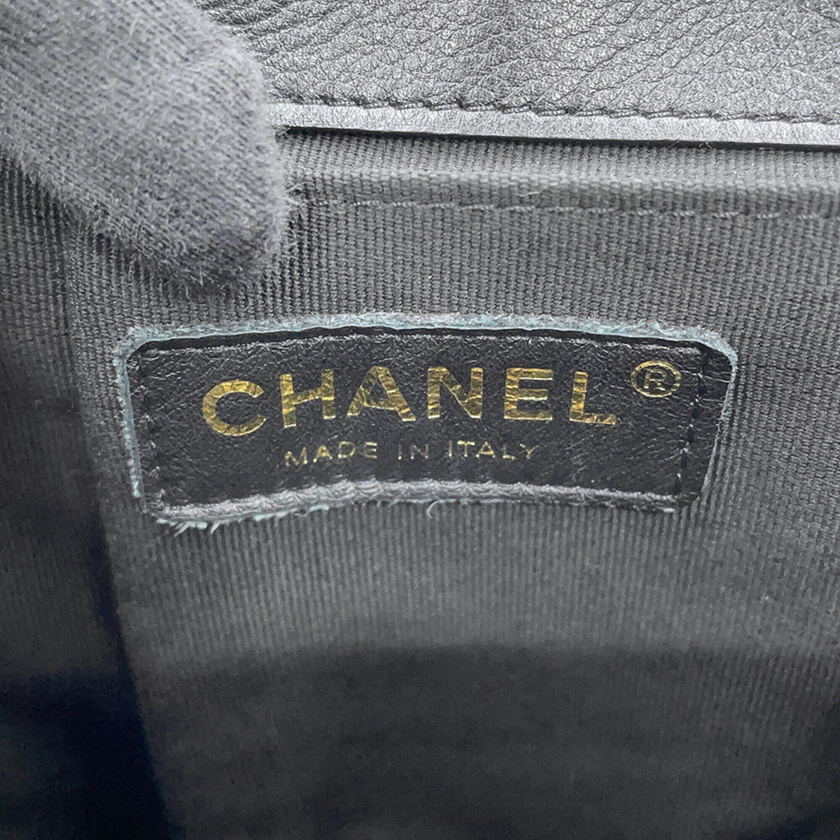 Chanel Matelasse Black Leather Backpack (Pre-Owned)